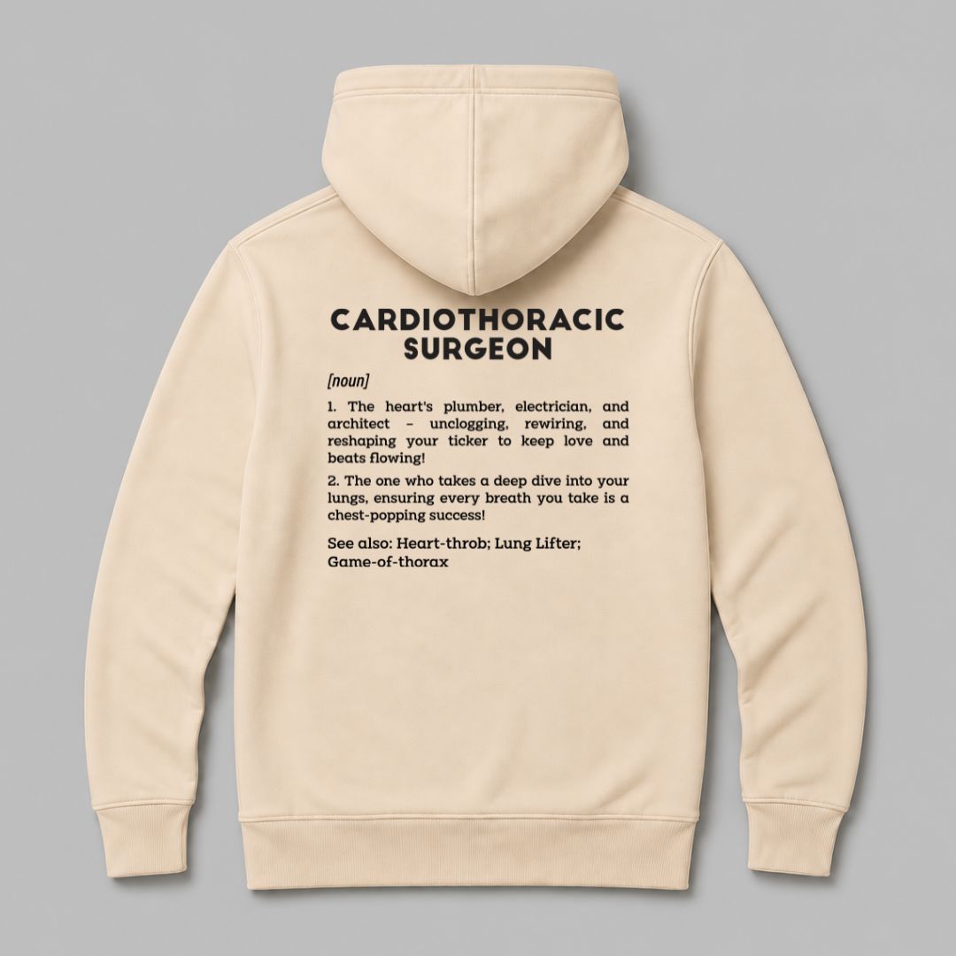 Definition Of Cardiothoracic Surgeon - Personalized Unisex Zip Hoodie