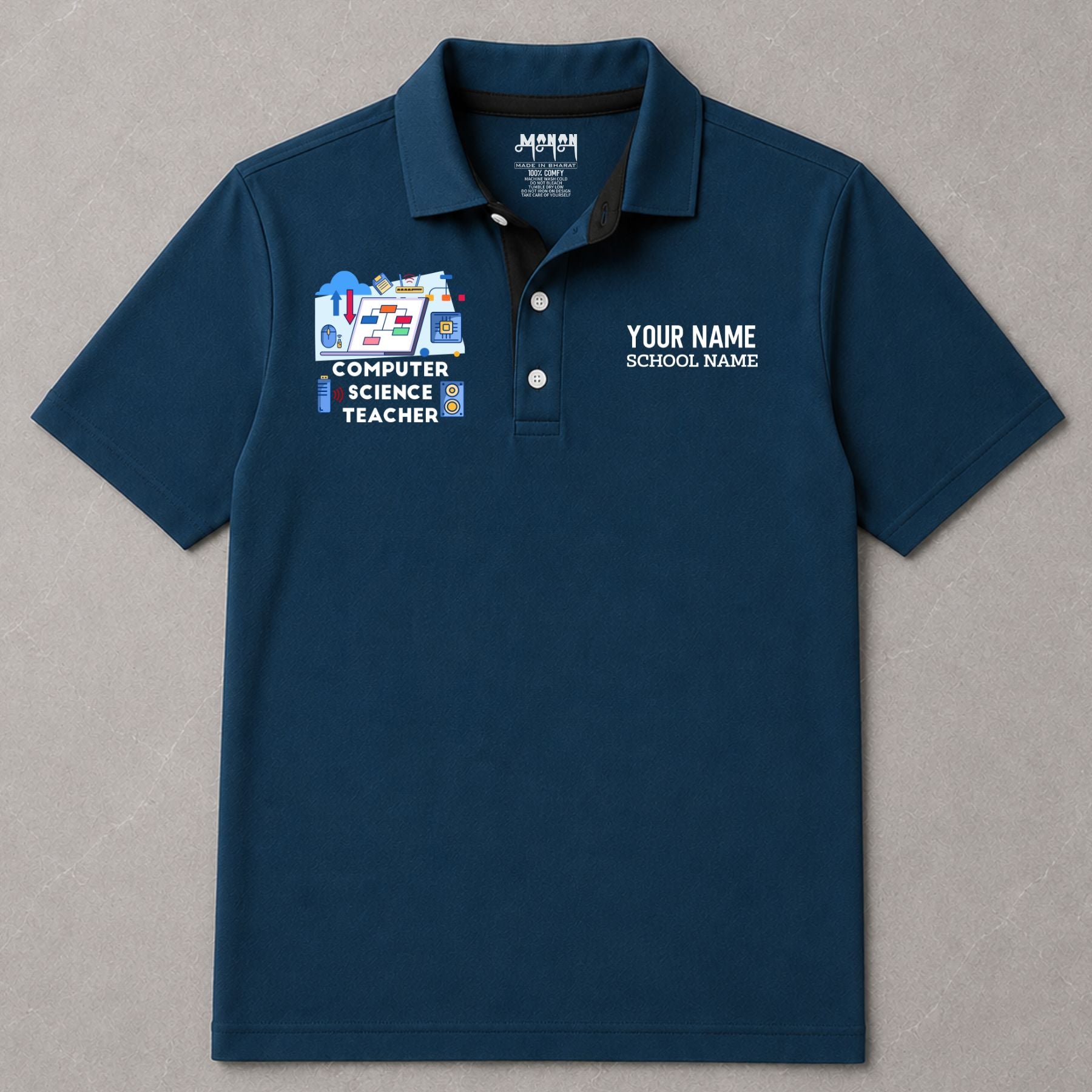 Computer Science Teacher - Personalized Unisex Polo T-shirt