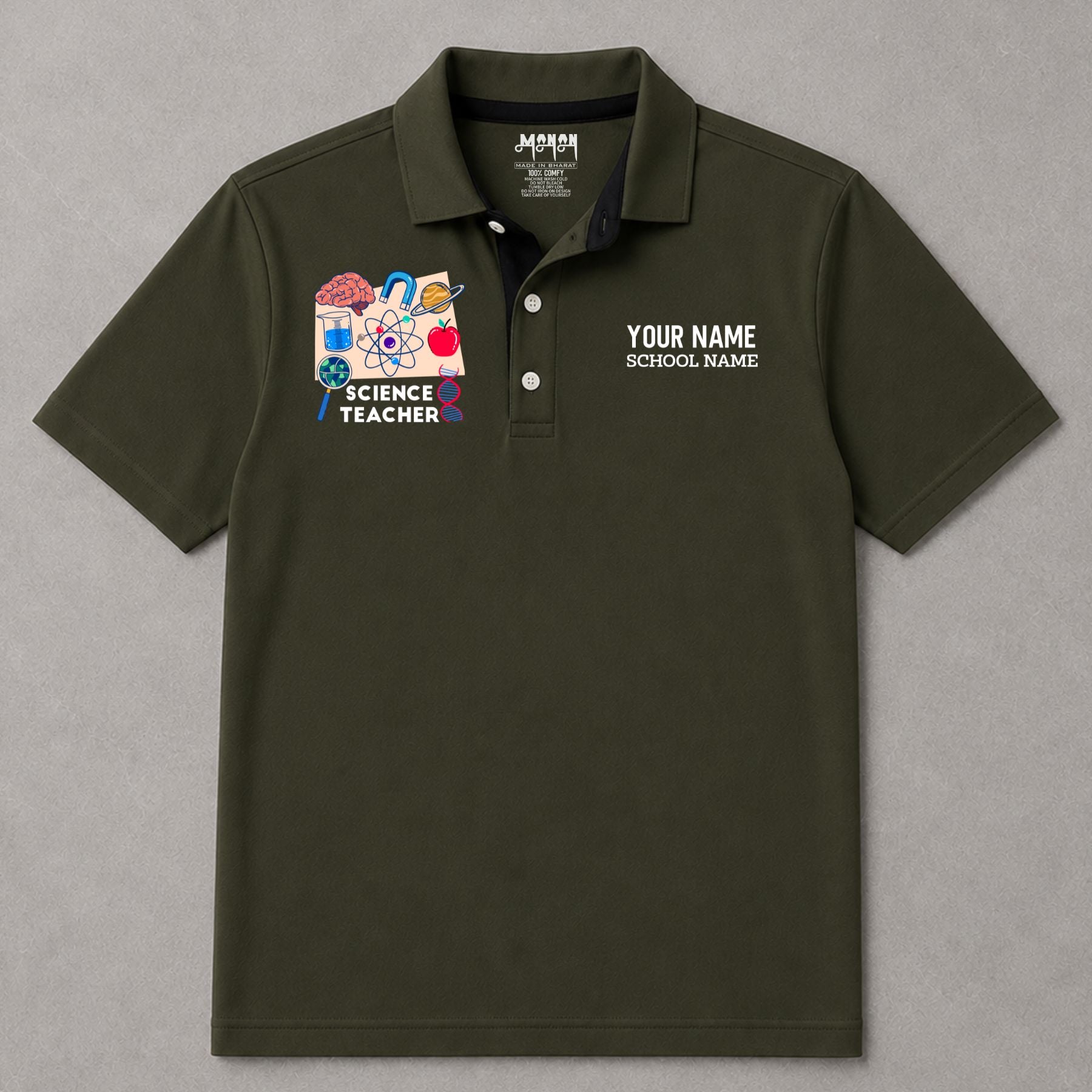 Science Teacher - Personalized Unisex Polo T-shirt