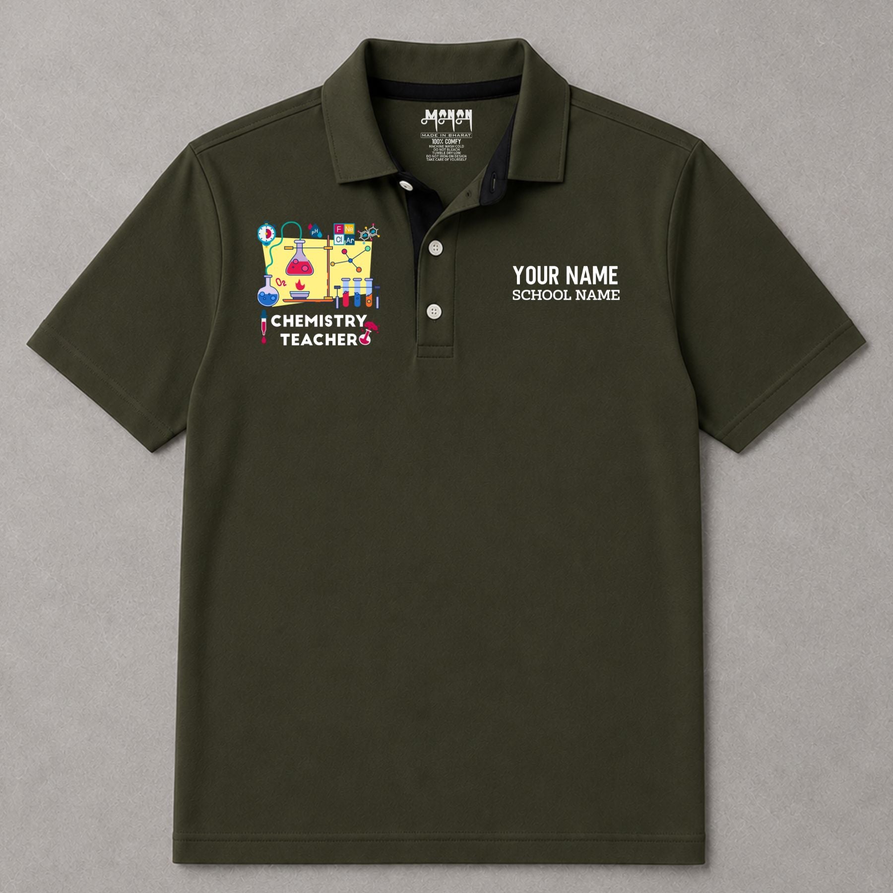Chemistry Teacher - Personalized Unisex Polo T-shirt
