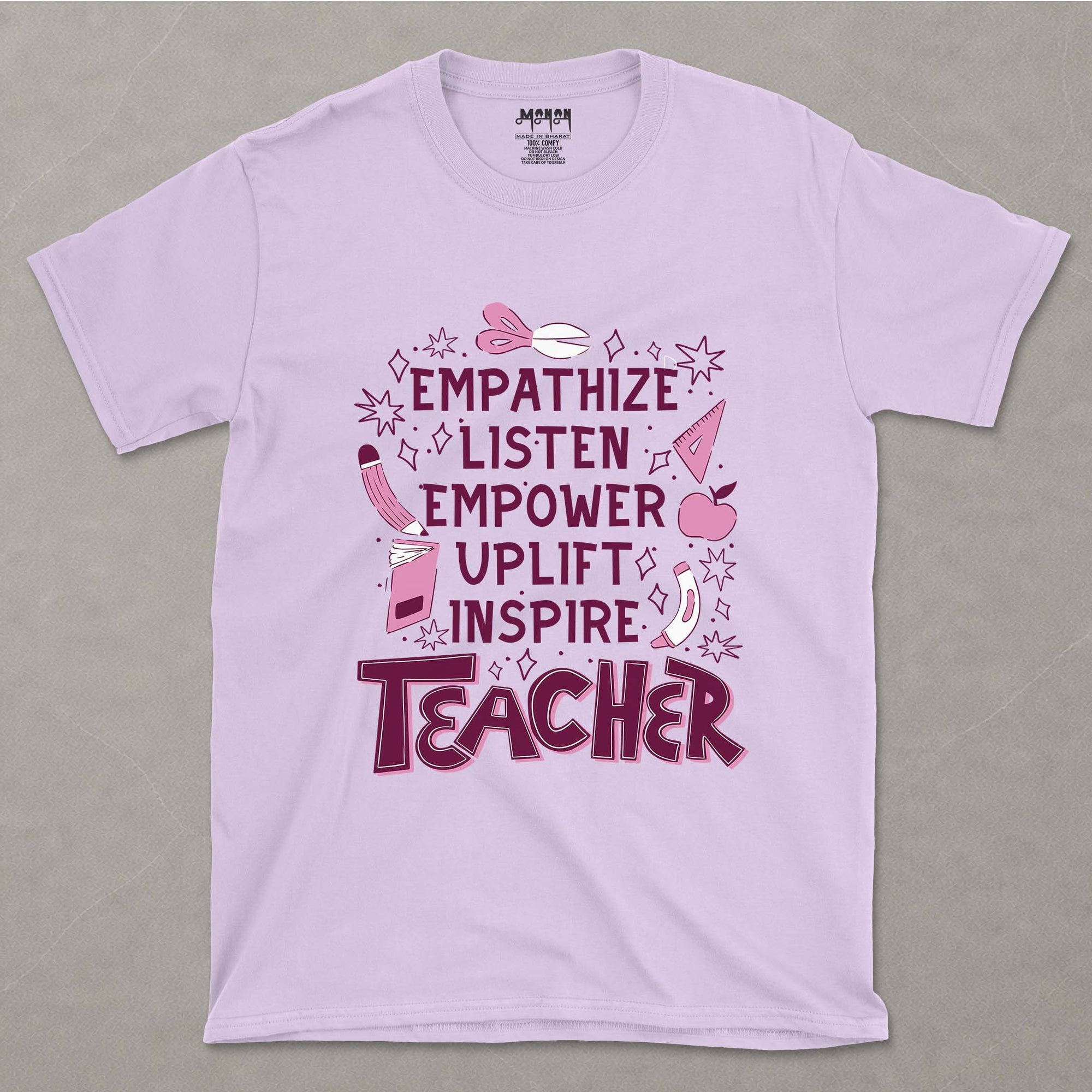 Empathize, Listen, Empower, Uplift, Inspire: Teacher - Unisex T-shirt