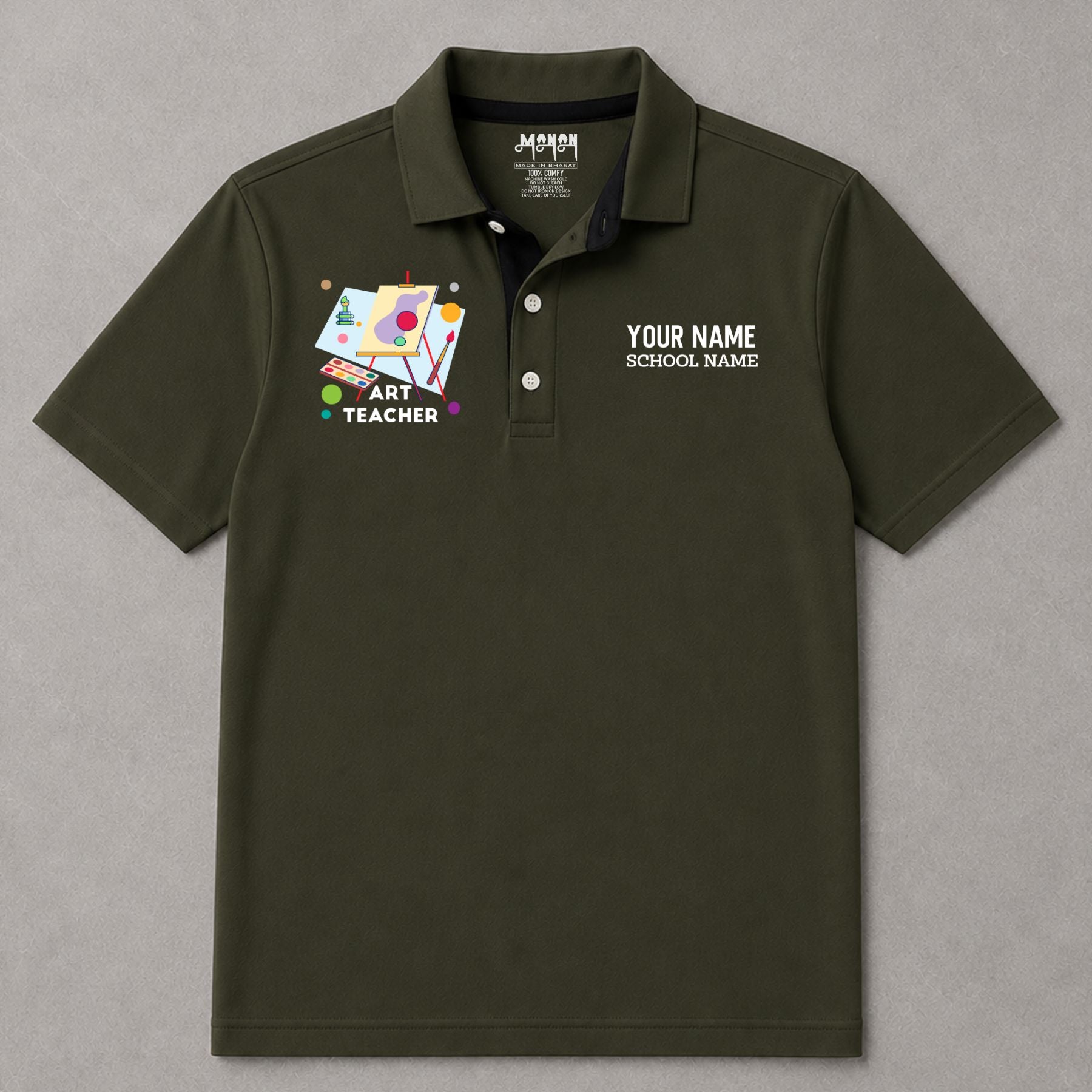 Art Teacher - Personalized Unisex Polo T-shirt
