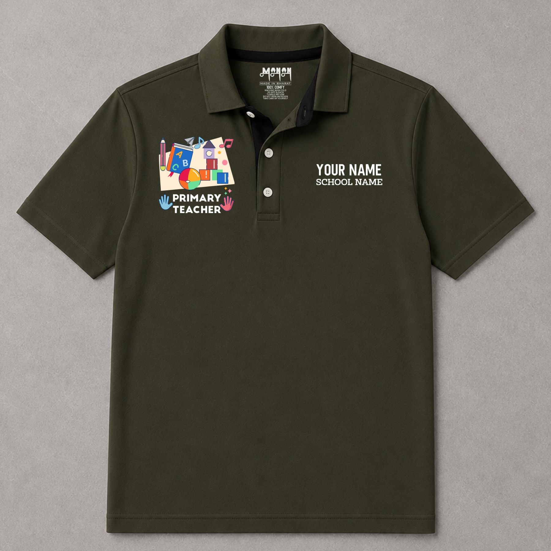 Primary Teacher - Personalized Unisex Polo T-shirt
