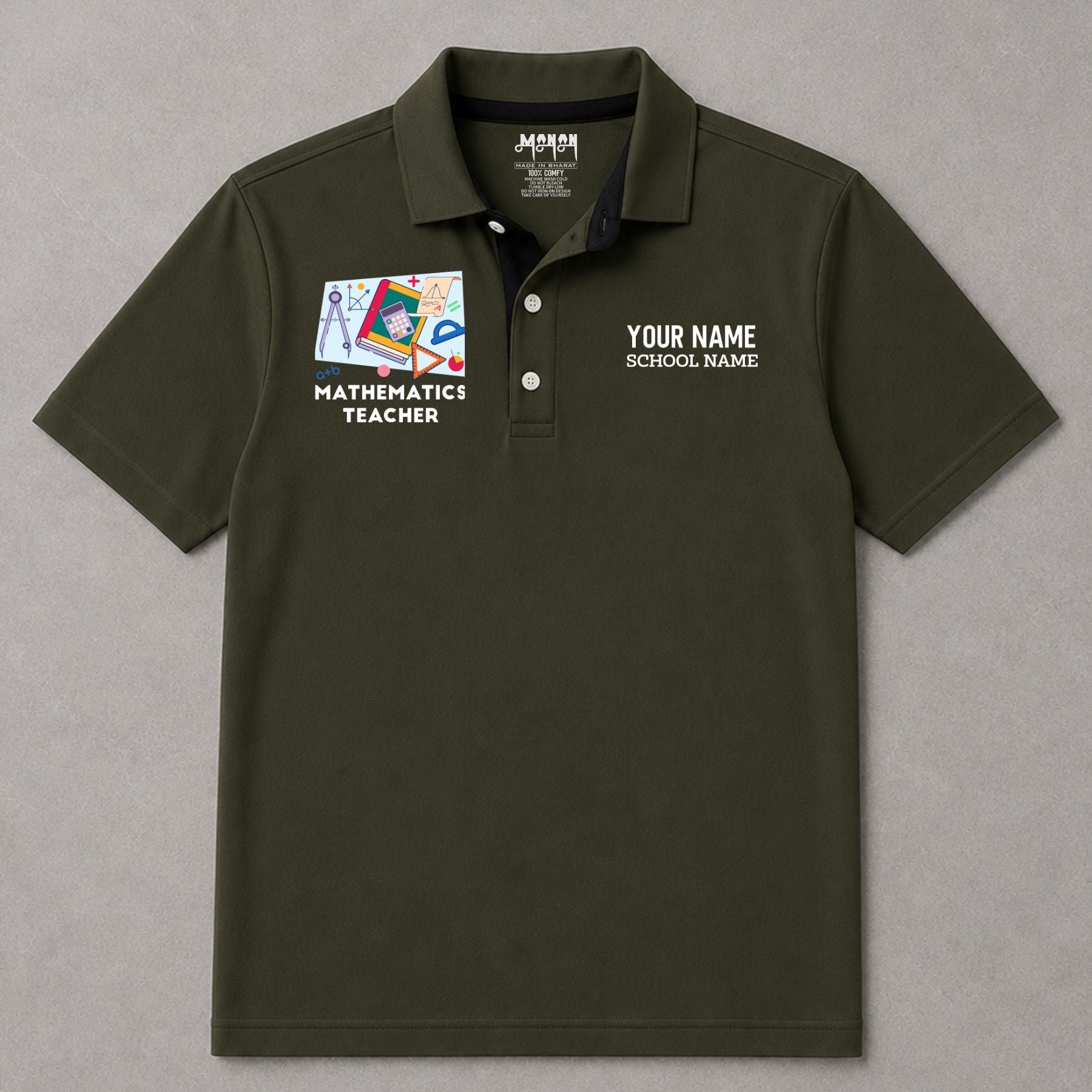 Mathematics Teacher - Personalized Unisex Polo T-shirt