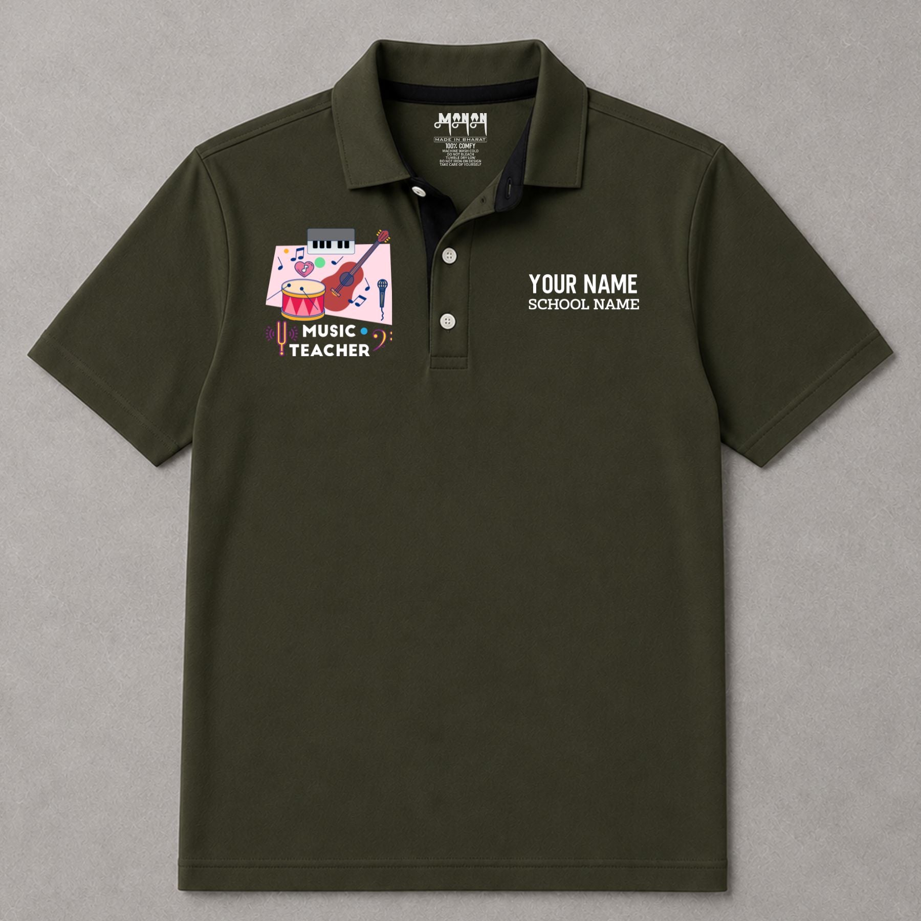 Music Teacher - Personalized Unisex Polo T-shirt