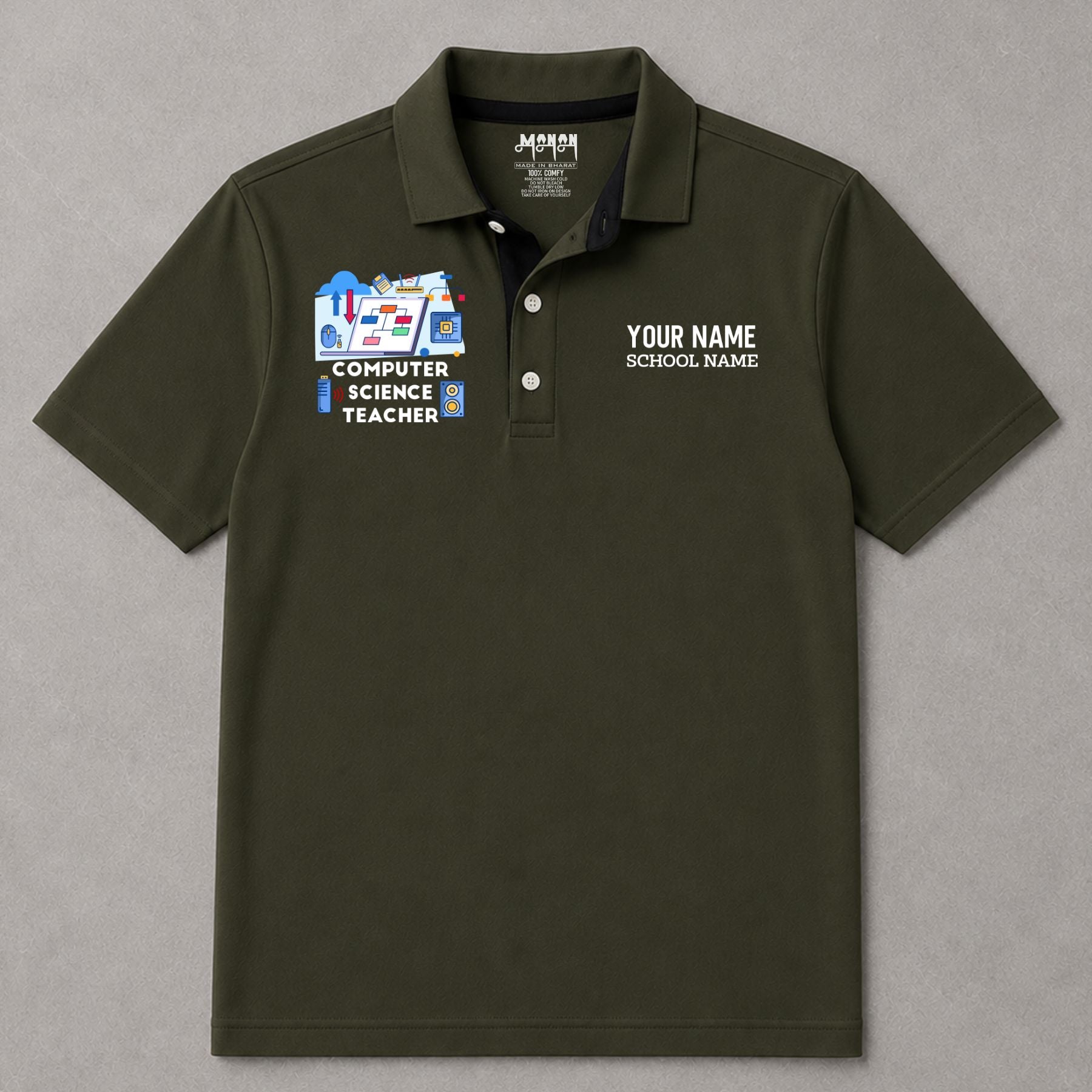 Computer Science Teacher - Personalized Unisex Polo T-shirt