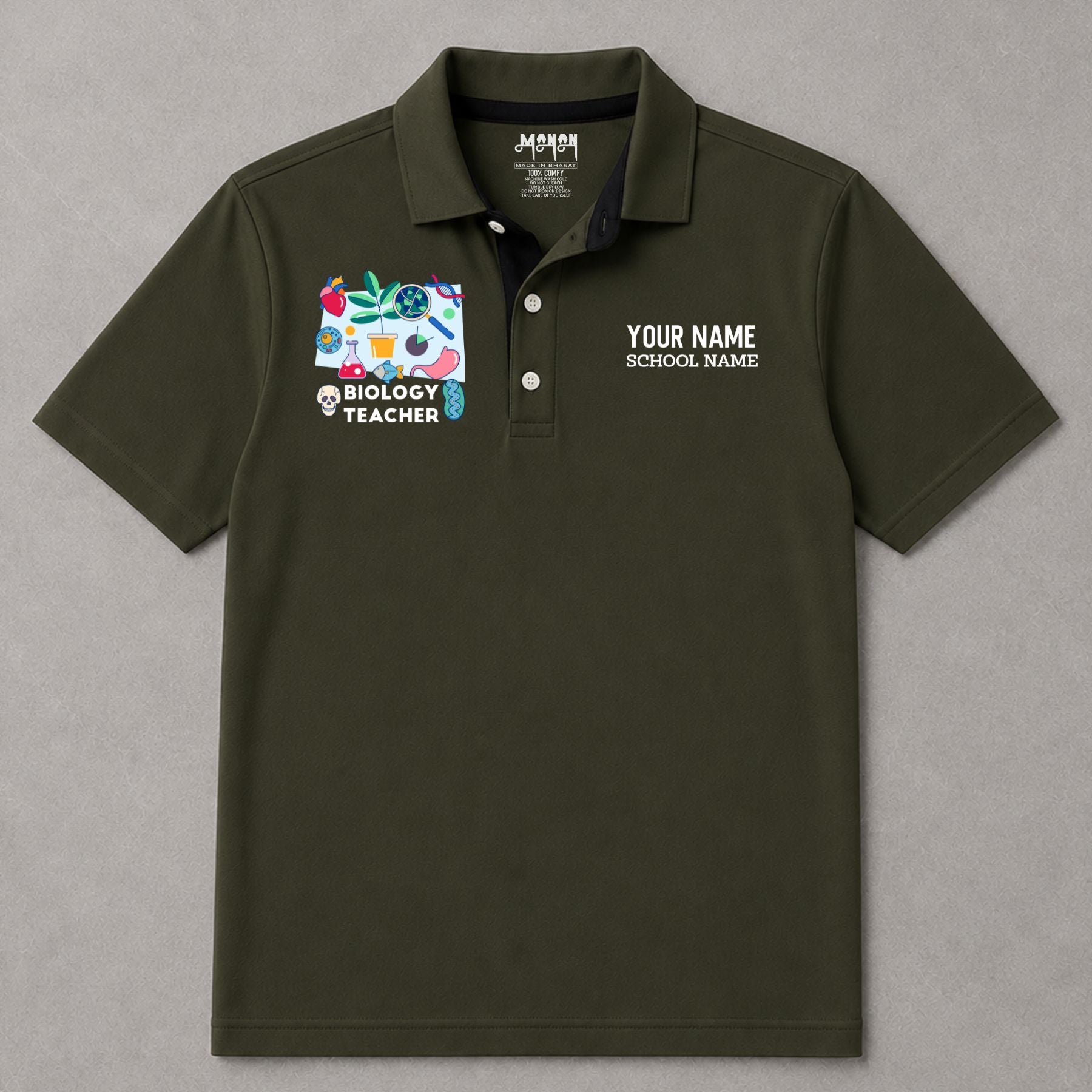 Biology Teacher - Personalized Unisex Polo T-shirt