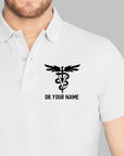 Personalized Unisex Polo T-shirt With Medical Symbol | Gift for Doctors & Nurses
