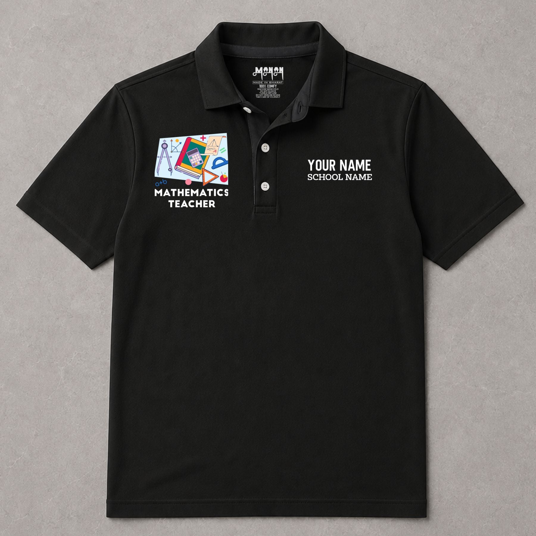 Mathematics Teacher - Personalized Unisex Polo T-shirt