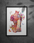 Muscular System Art - Framed Posters For Physiotherapist Clinics, Hospitals & Study Rooms