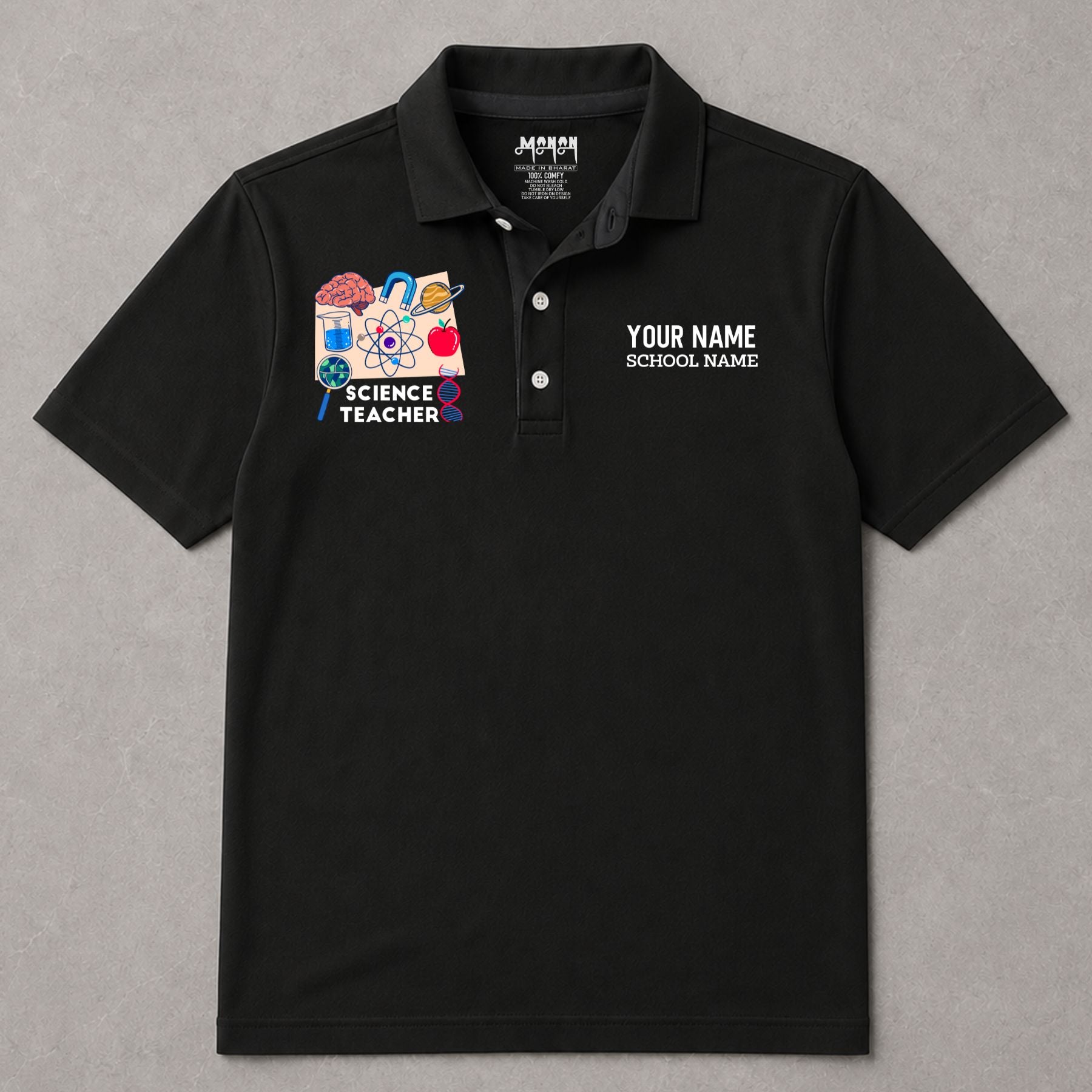 Science Teacher - Personalized Unisex Polo T-shirt