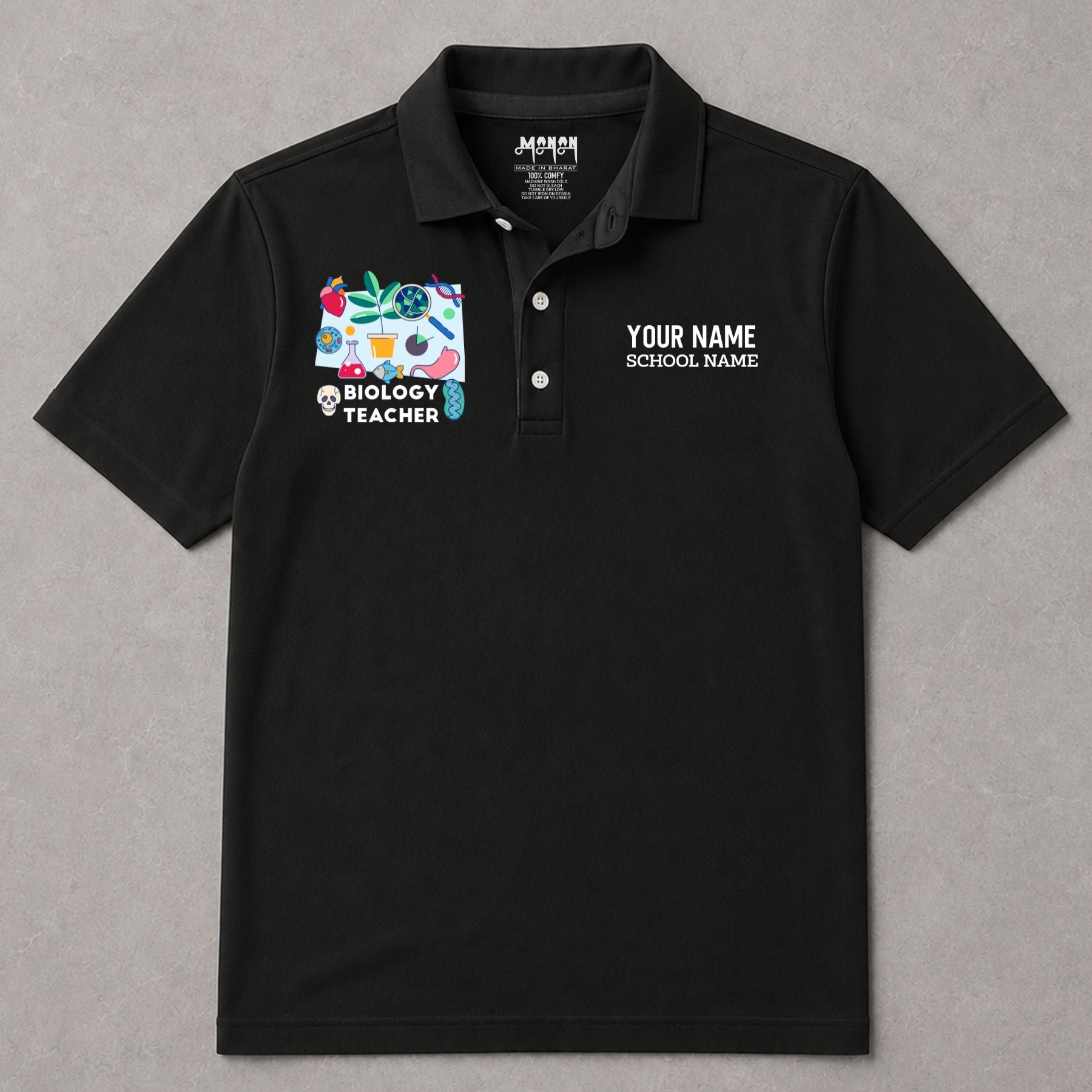 Biology Teacher - Personalized Unisex Polo T-shirt