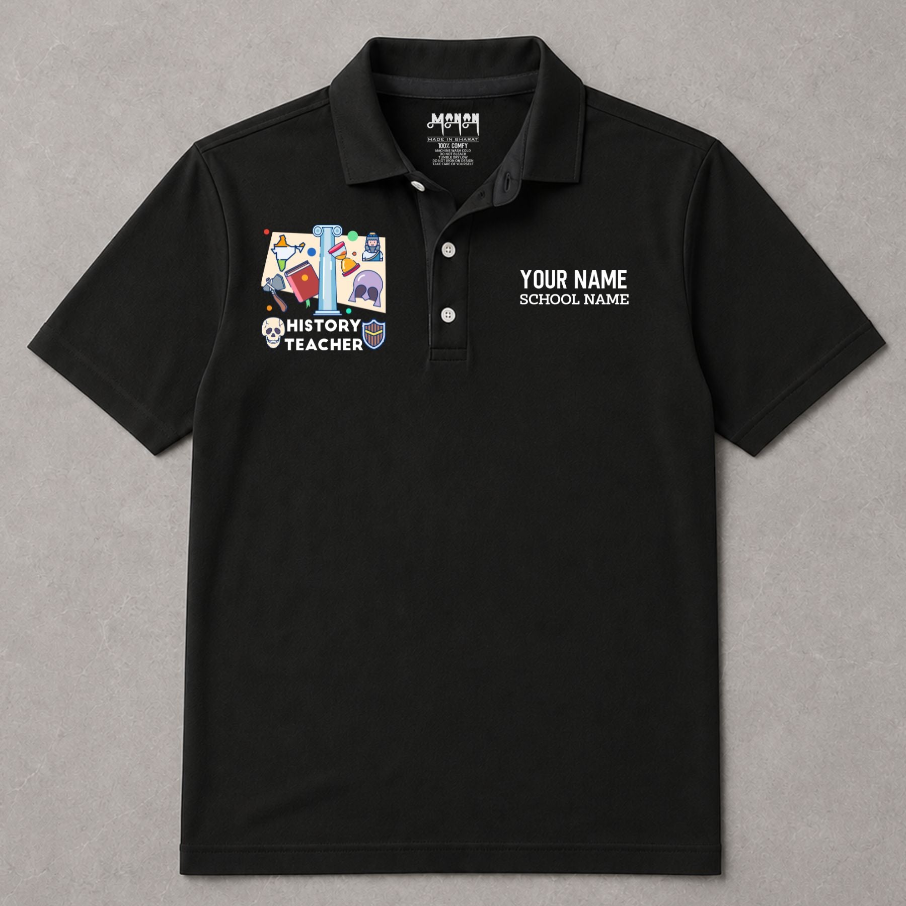 History Teacher - Personalized Unisex Polo T-shirt