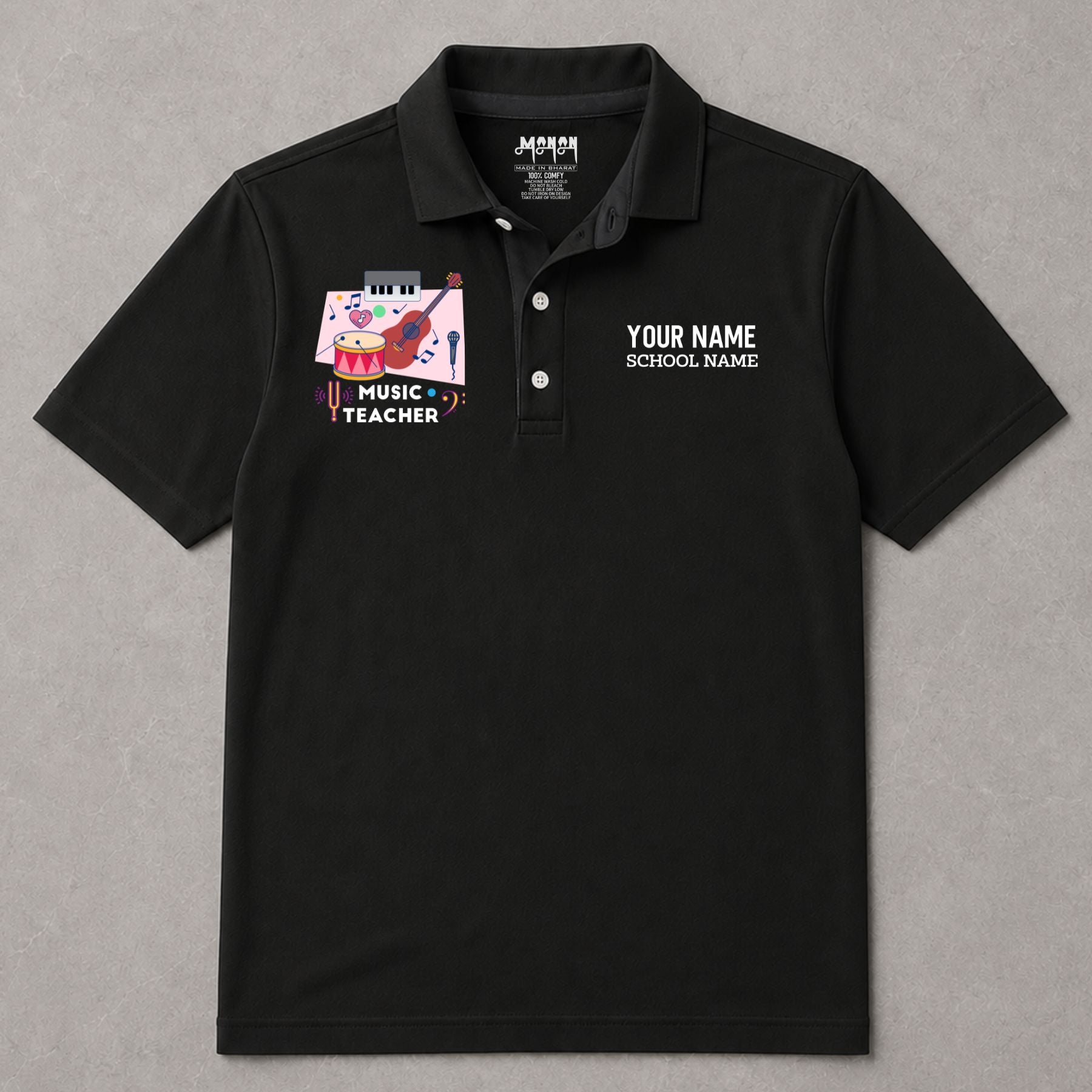 Music Teacher - Personalized Unisex Polo T-shirt