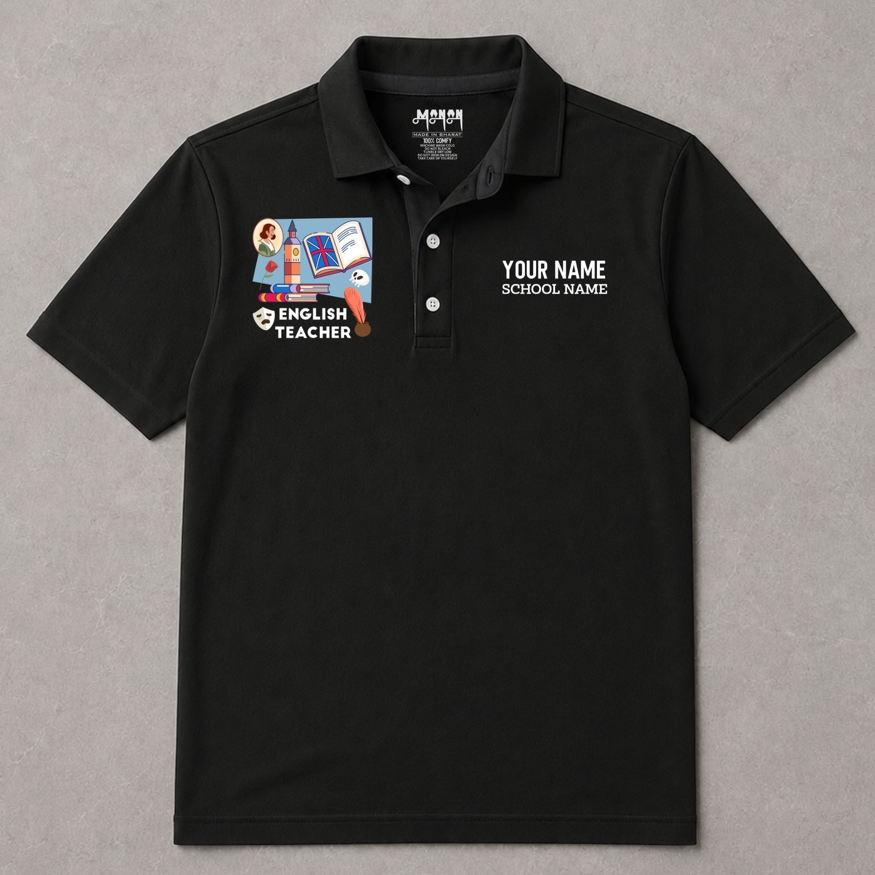 English Teacher - Personalized Unisex Polo T-shirt