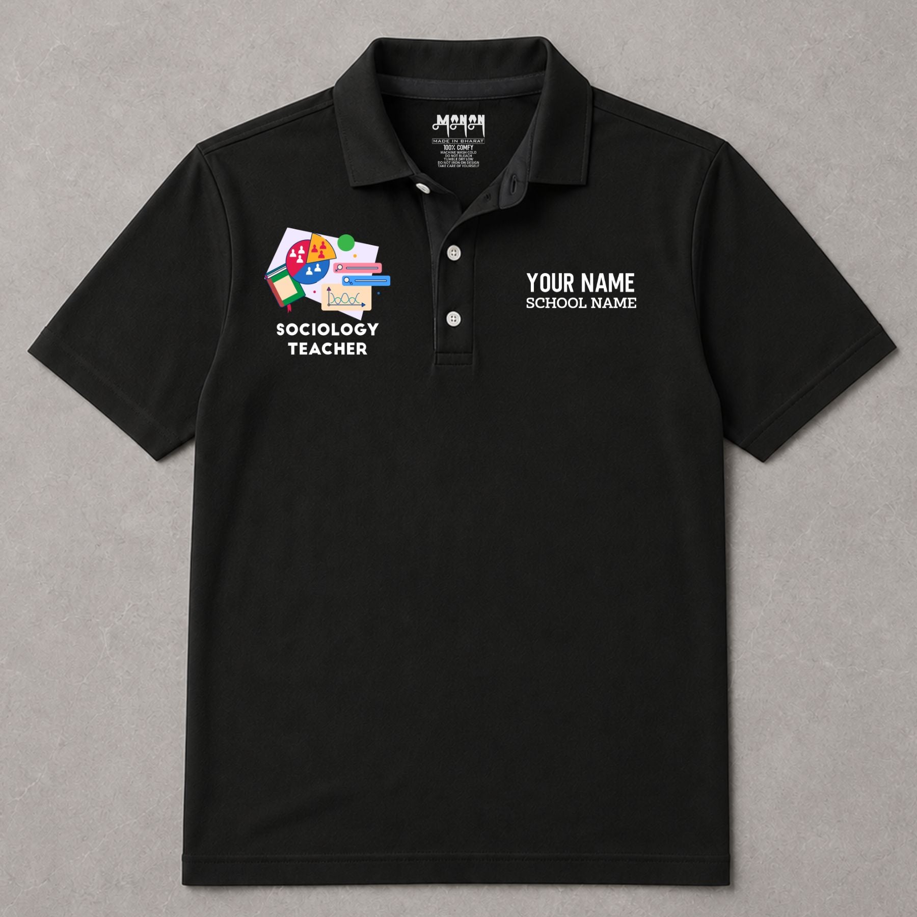 Sociology Teacher - Personalized Unisex Polo T-shirt