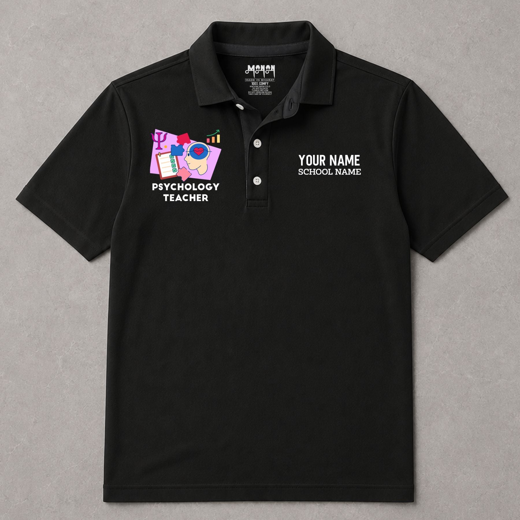 Psychology Teacher - Personalized Unisex Polo T-shirt