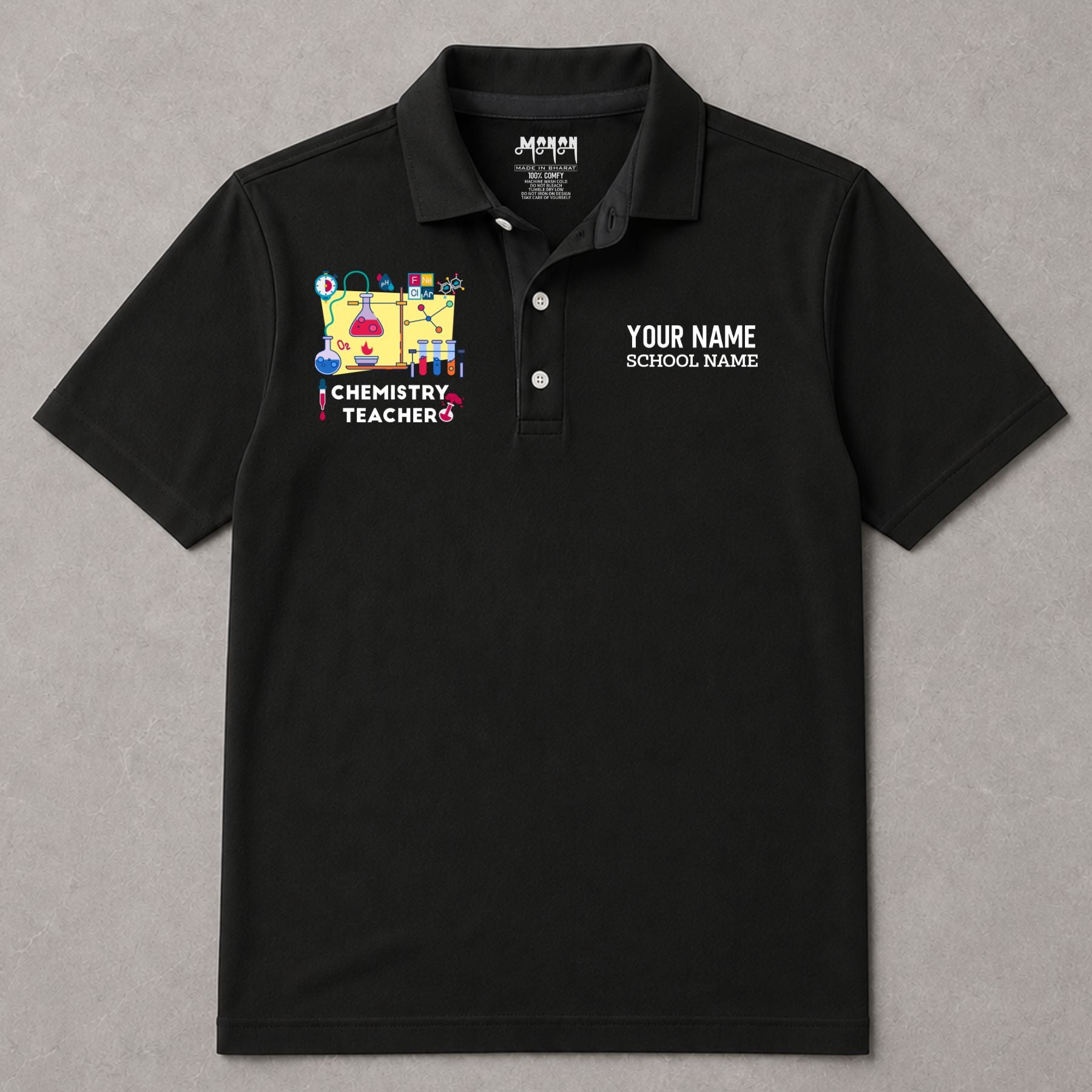 Chemistry Teacher - Personalized Unisex Polo T-shirt