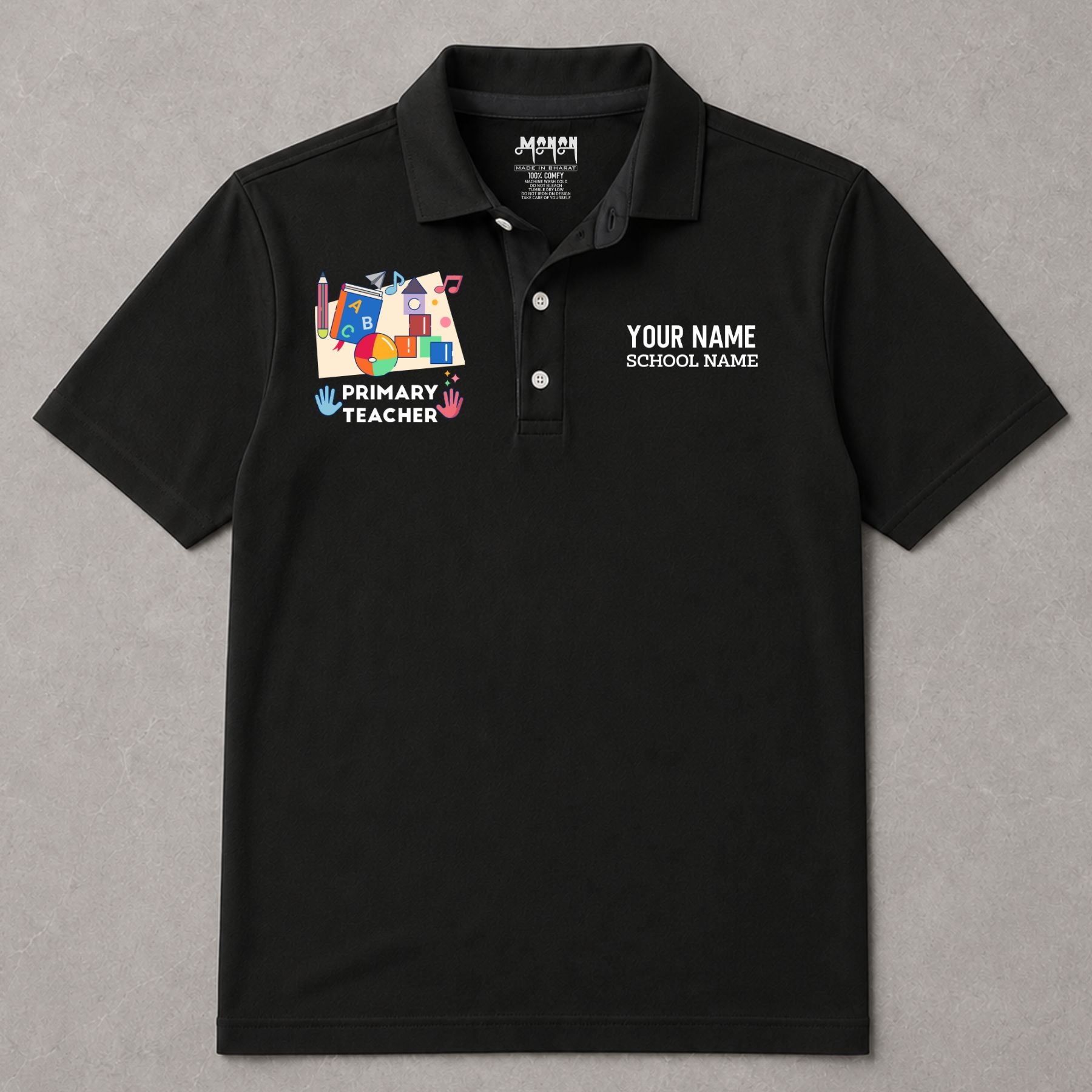 Primary Teacher - Personalized Unisex Polo T-shirt