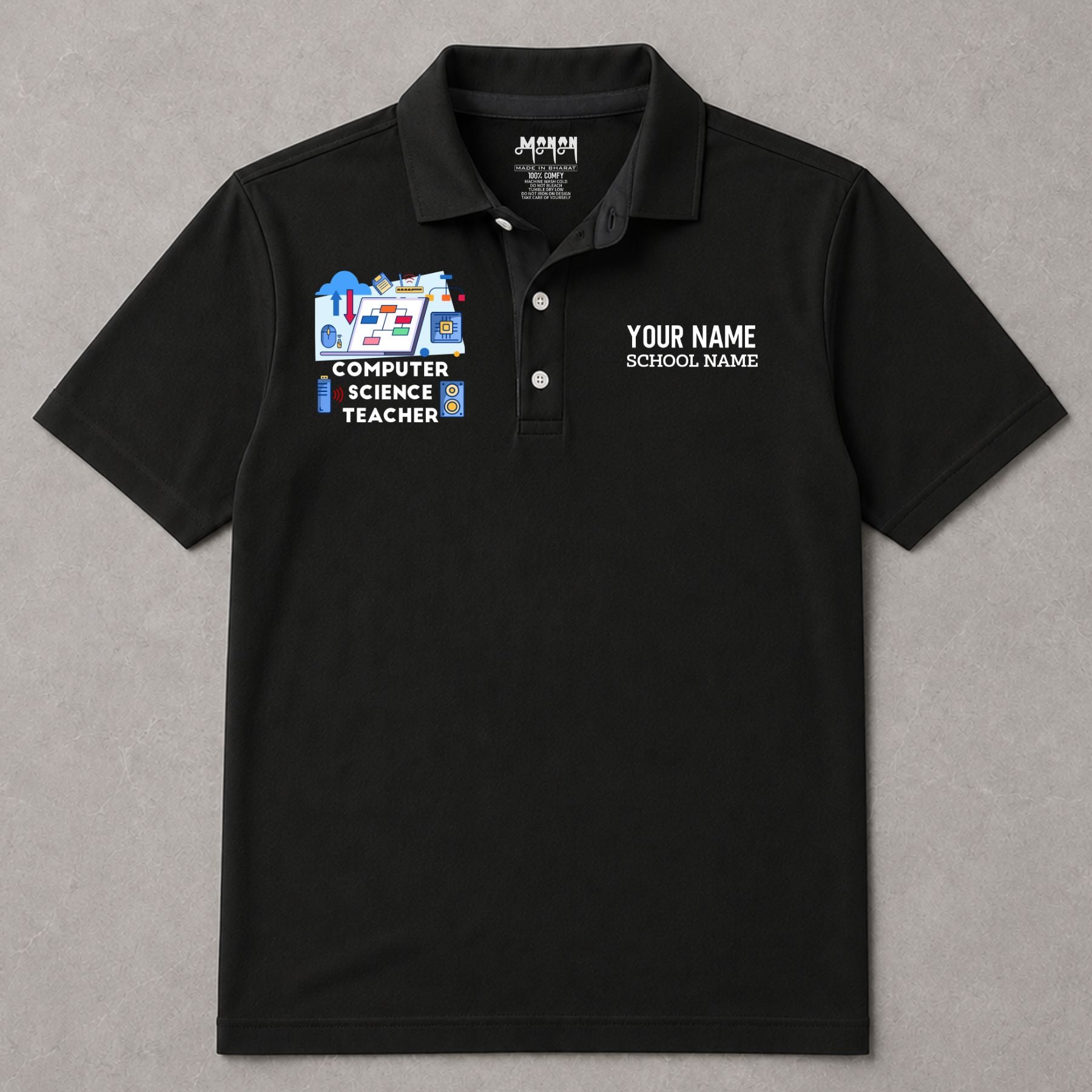Computer Science Teacher - Personalized Unisex Polo T-shirt