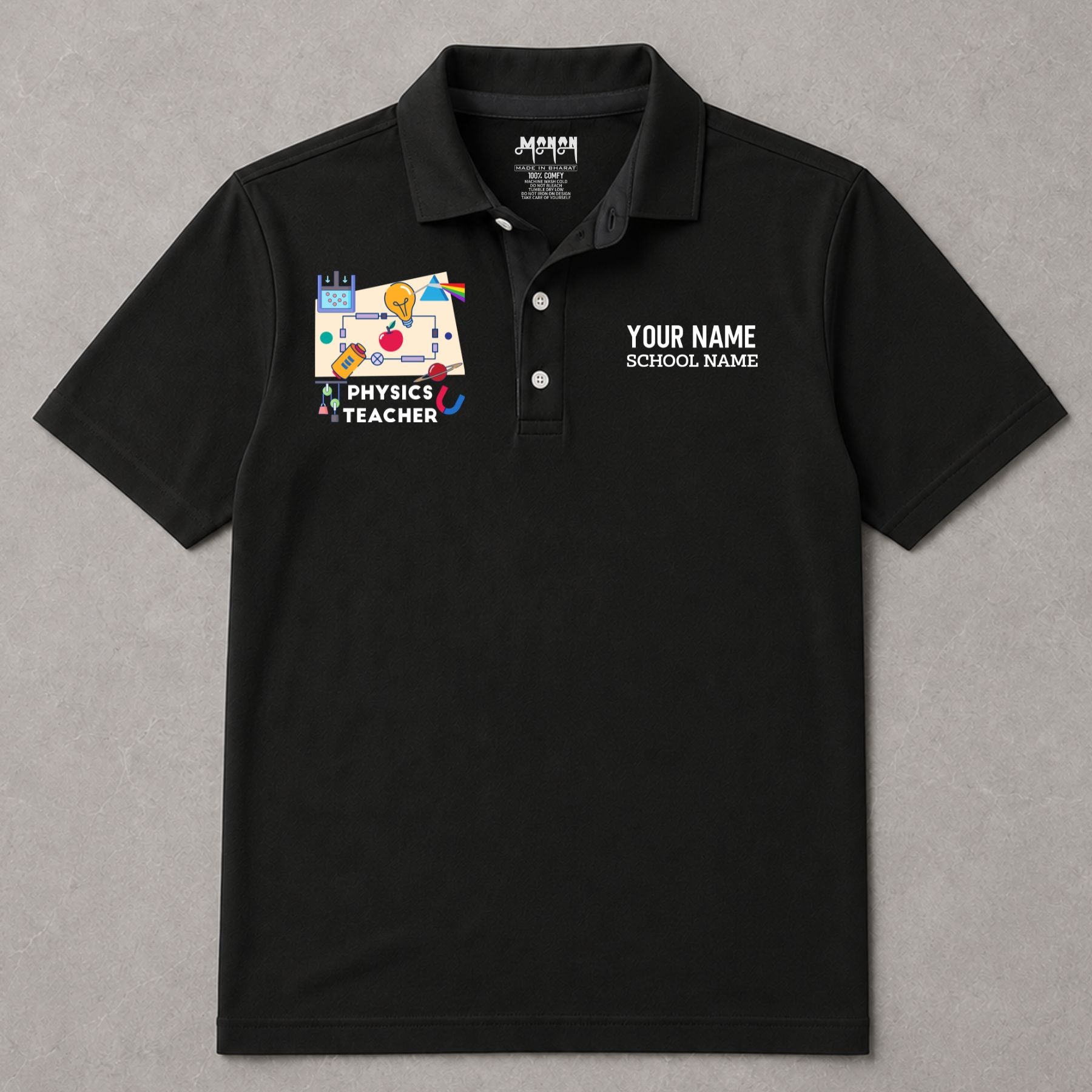 Physics Teacher - Personalized Unisex Polo T-shirt