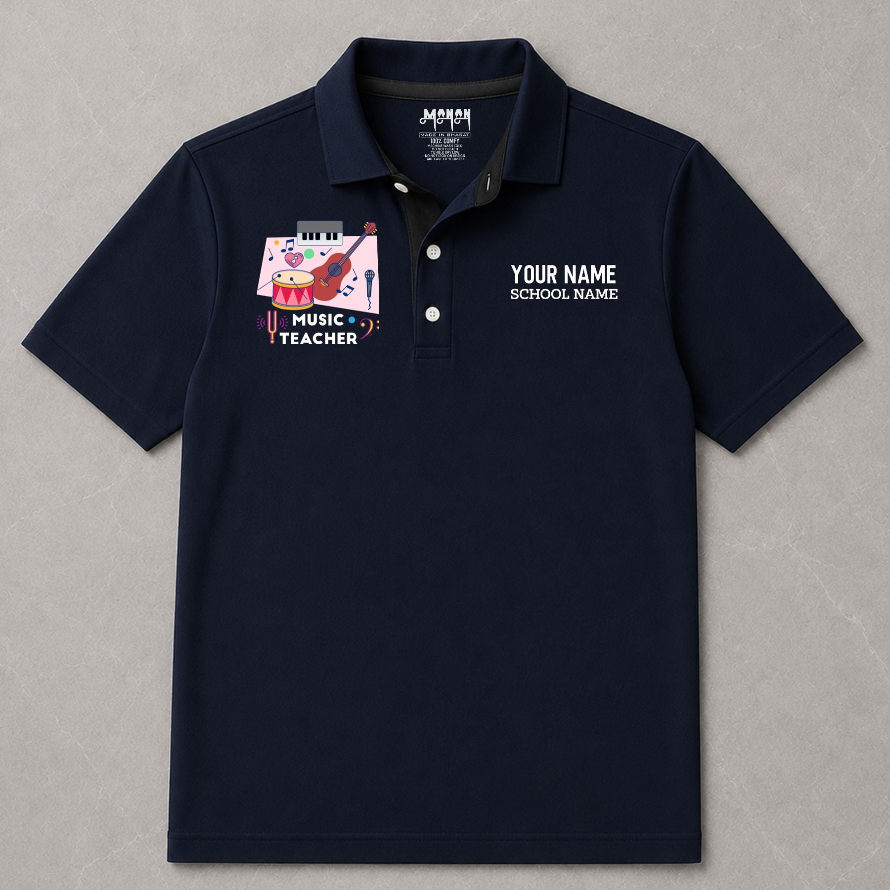 Music Teacher - Personalized Unisex Polo T-shirt