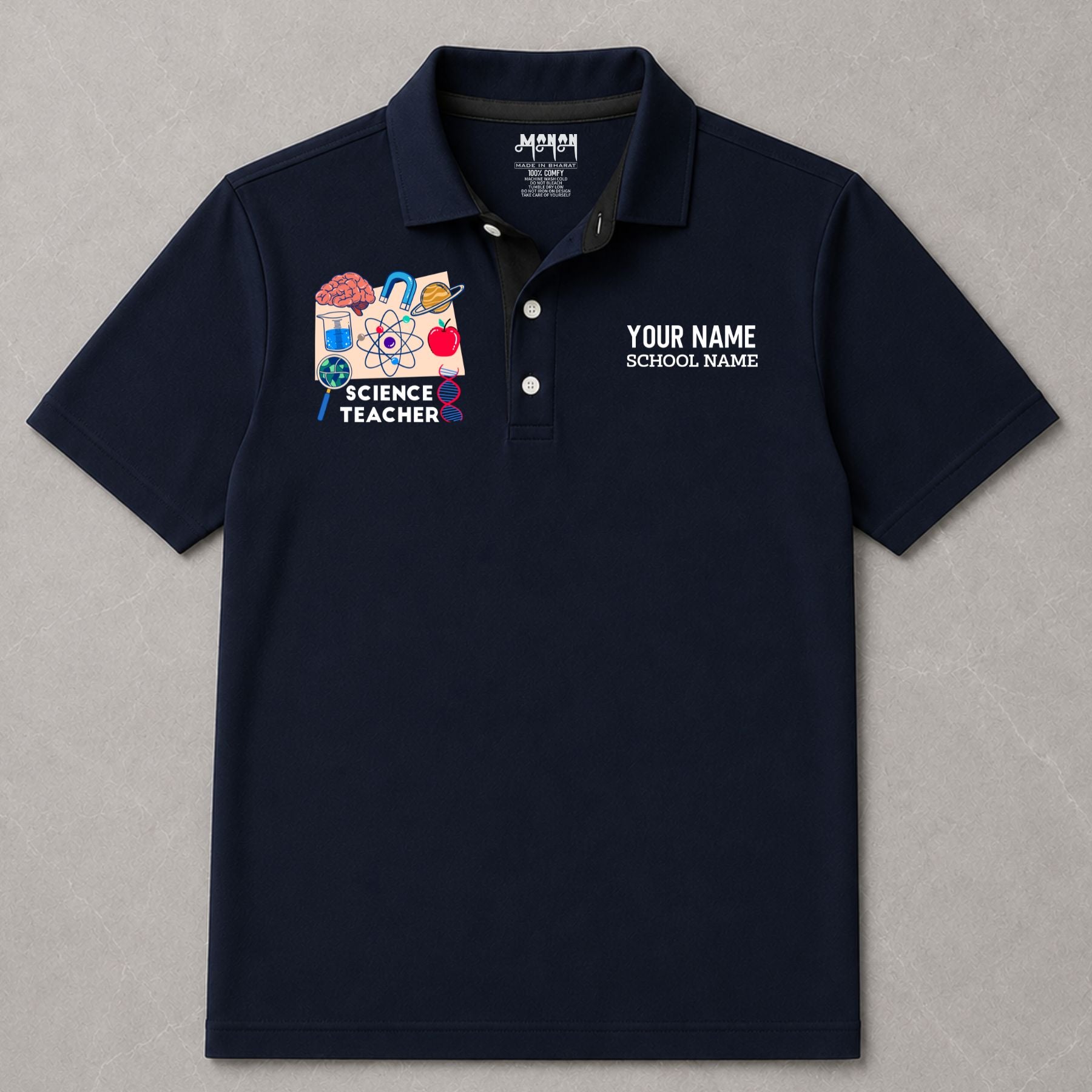 Science Teacher - Personalized Unisex Polo T-shirt