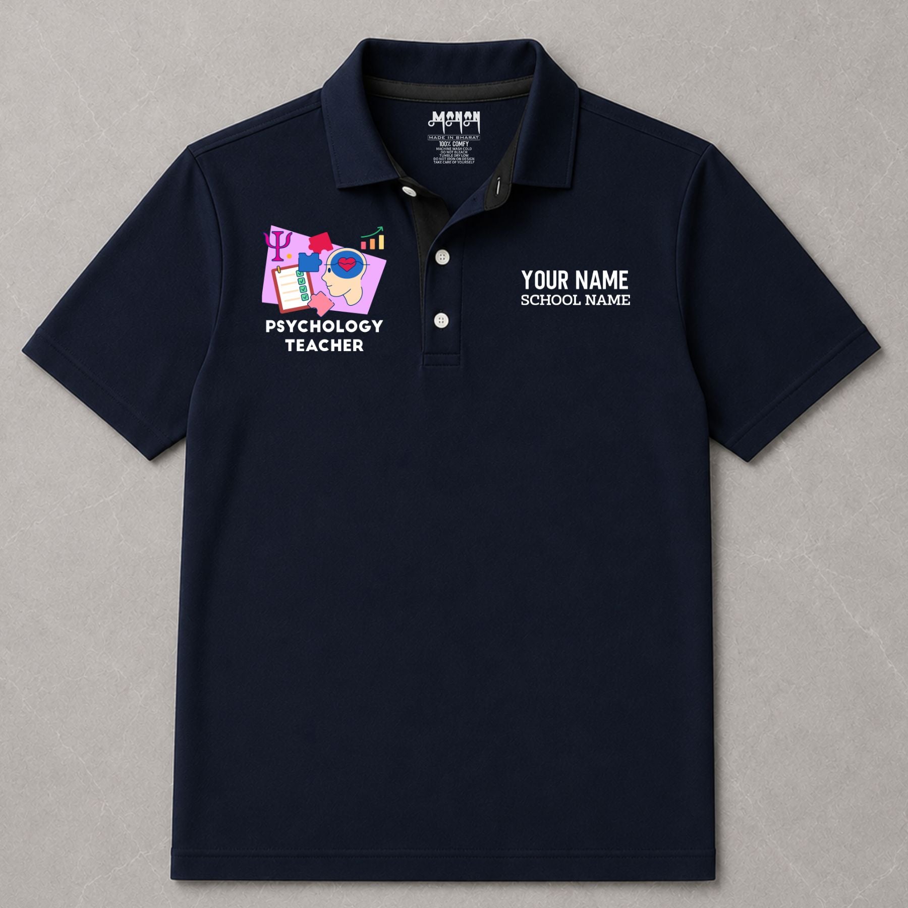 Psychology Teacher - Personalized Unisex Polo T-shirt