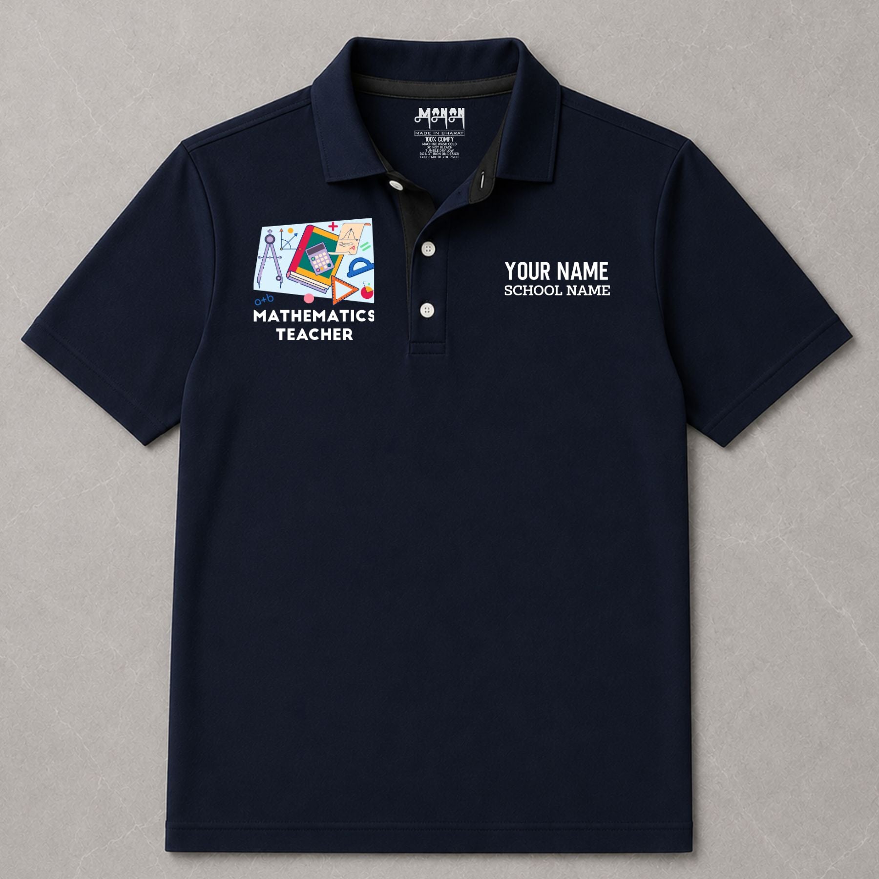 Mathematics Teacher - Personalized Unisex Polo T-shirt