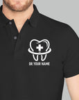 Personalized Unisex Polo T-shirt With Medical Symbol | Gift for Doctors & Nurses