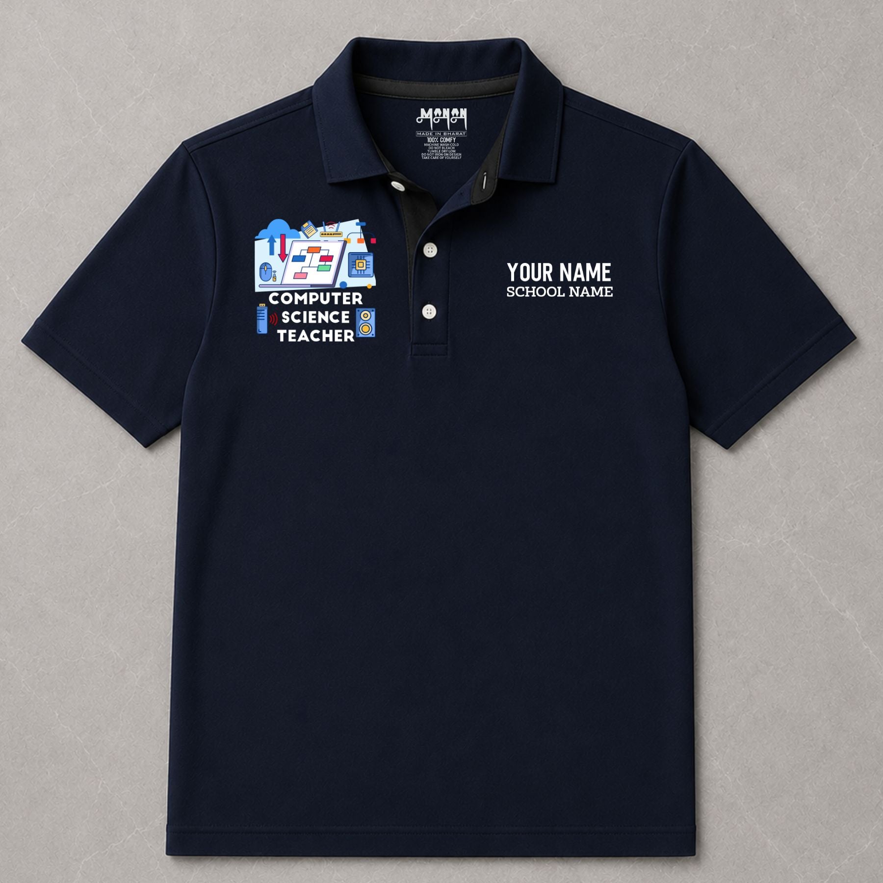 Computer Science Teacher - Personalized Unisex Polo T-shirt