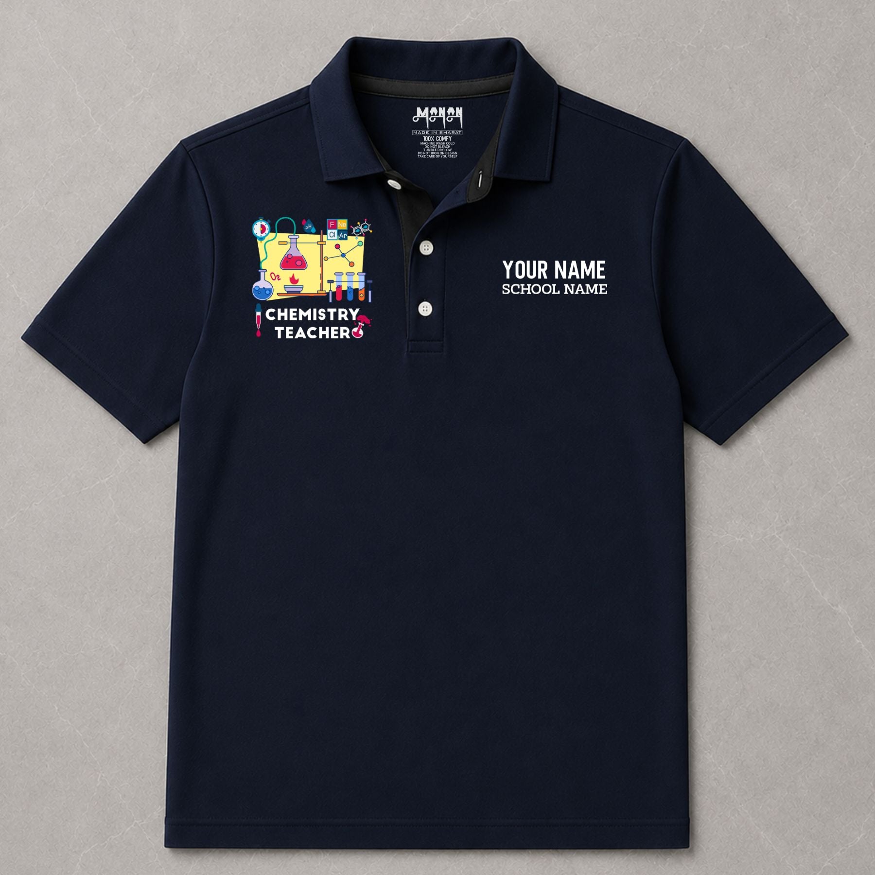 Chemistry Teacher - Personalized Unisex Polo T-shirt