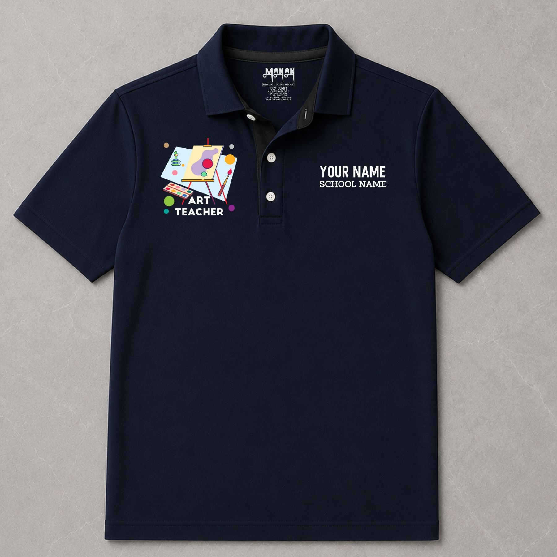 Art Teacher - Personalized Unisex Polo T-shirt