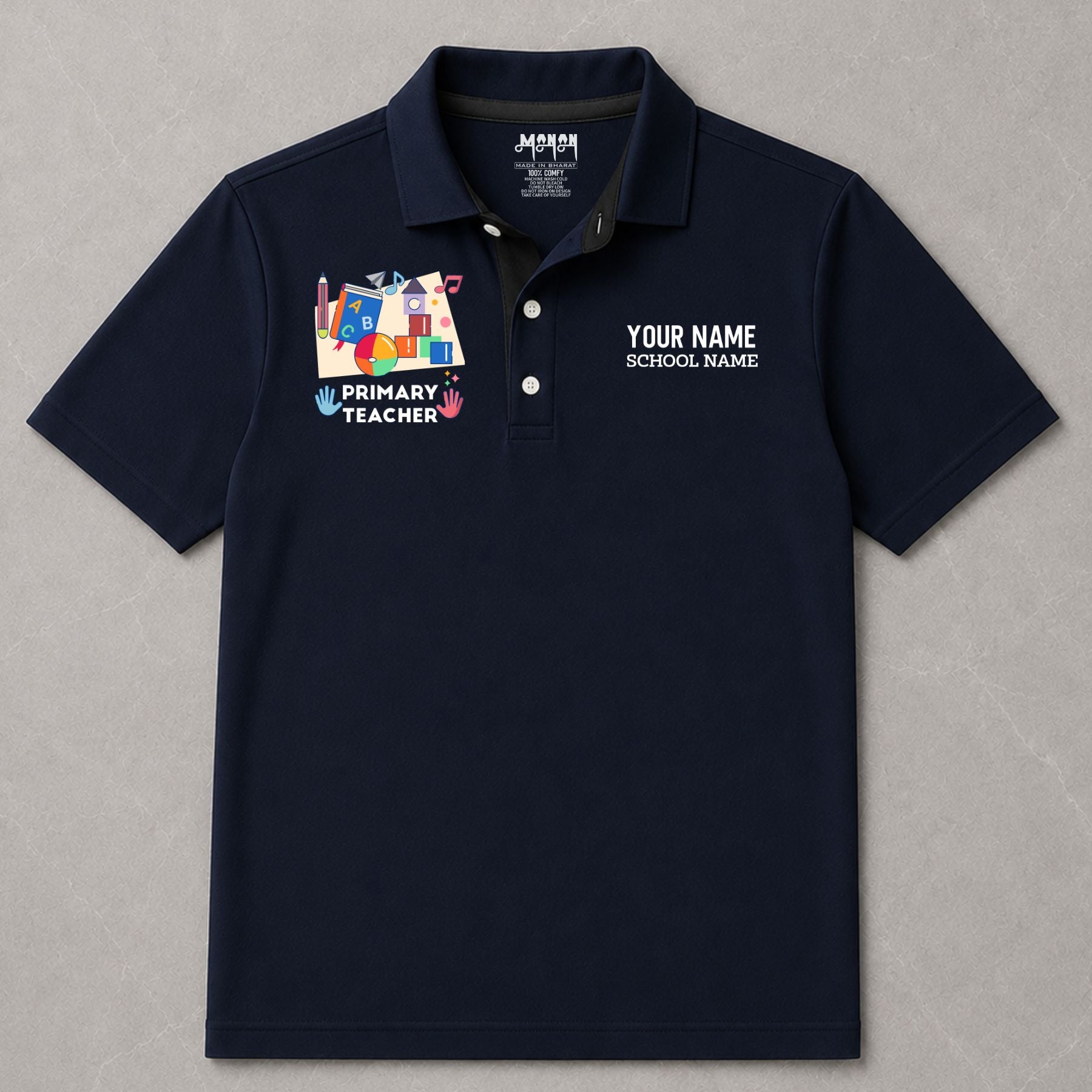 Primary Teacher - Personalized Unisex Polo T-shirt