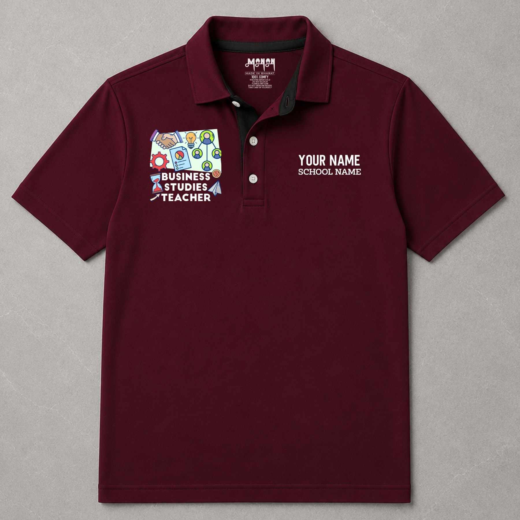 Business Studies Teacher - Personalized Unisex Polo T-shirt