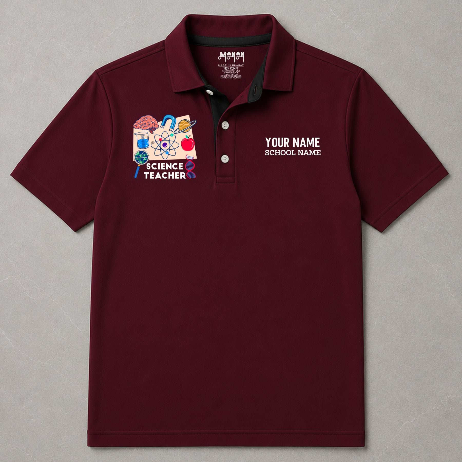Science Teacher - Personalized Unisex Polo T-shirt