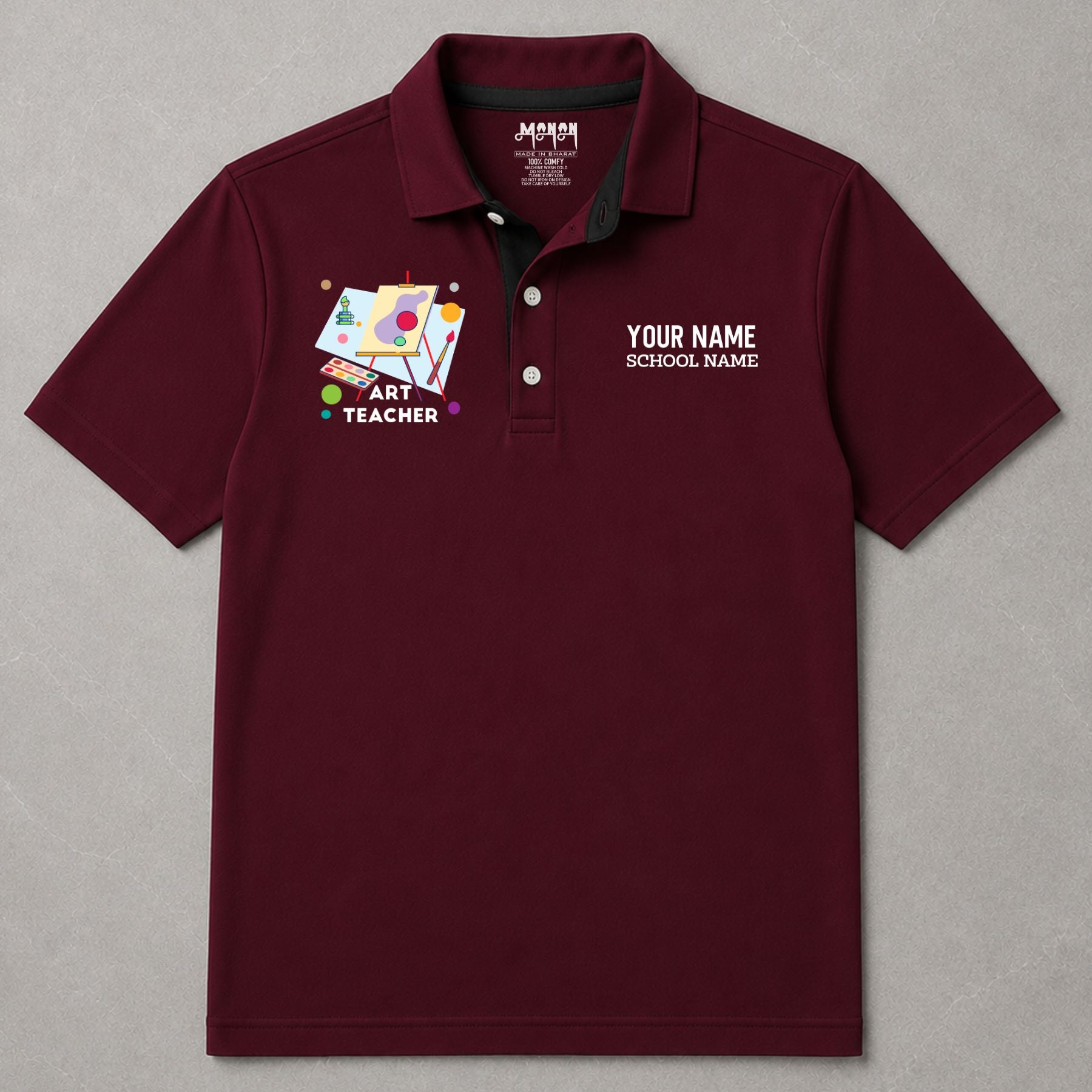 Art Teacher - Personalized Unisex Polo T-shirt