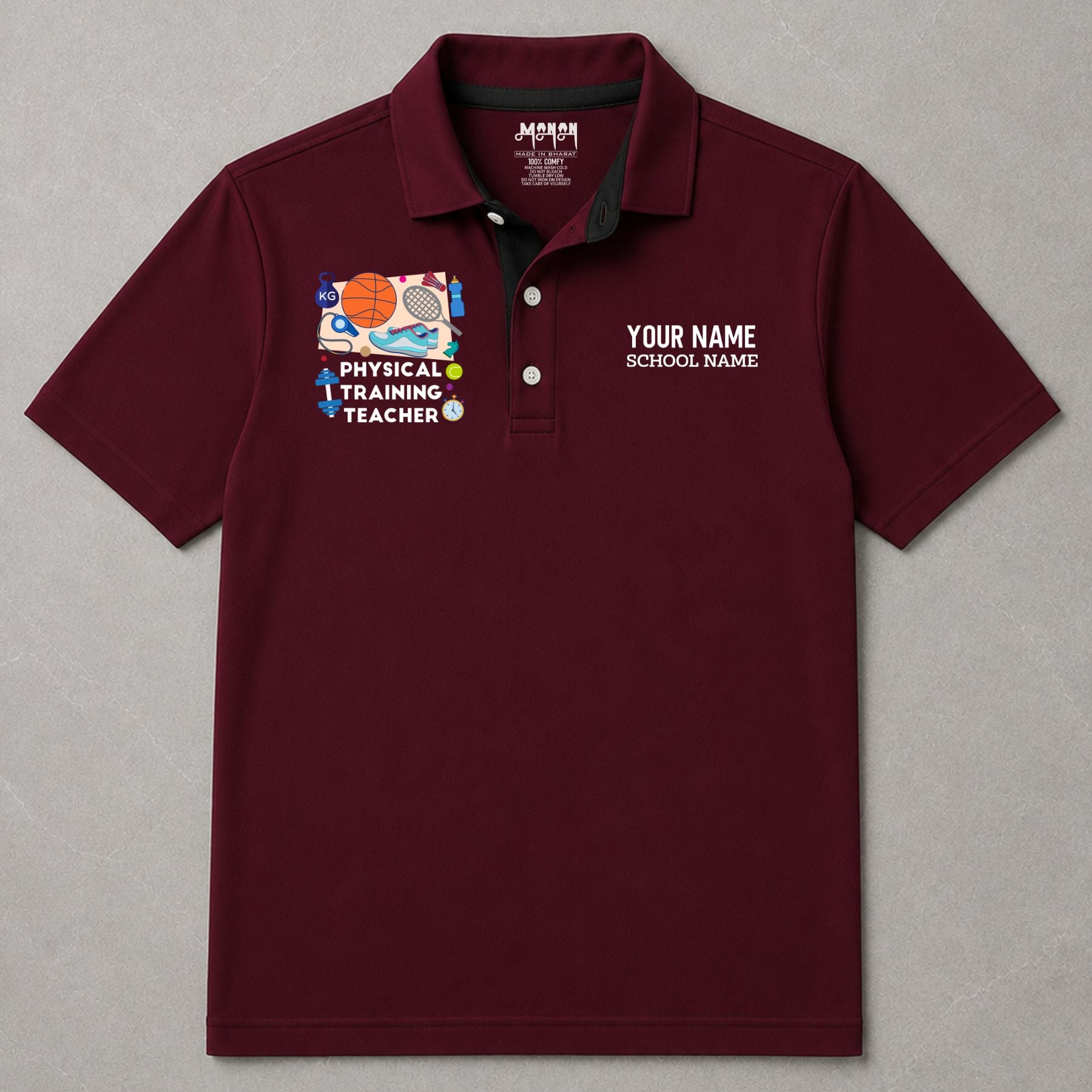 Physical Education Teacher - Personalized Unisex Polo T-shirt