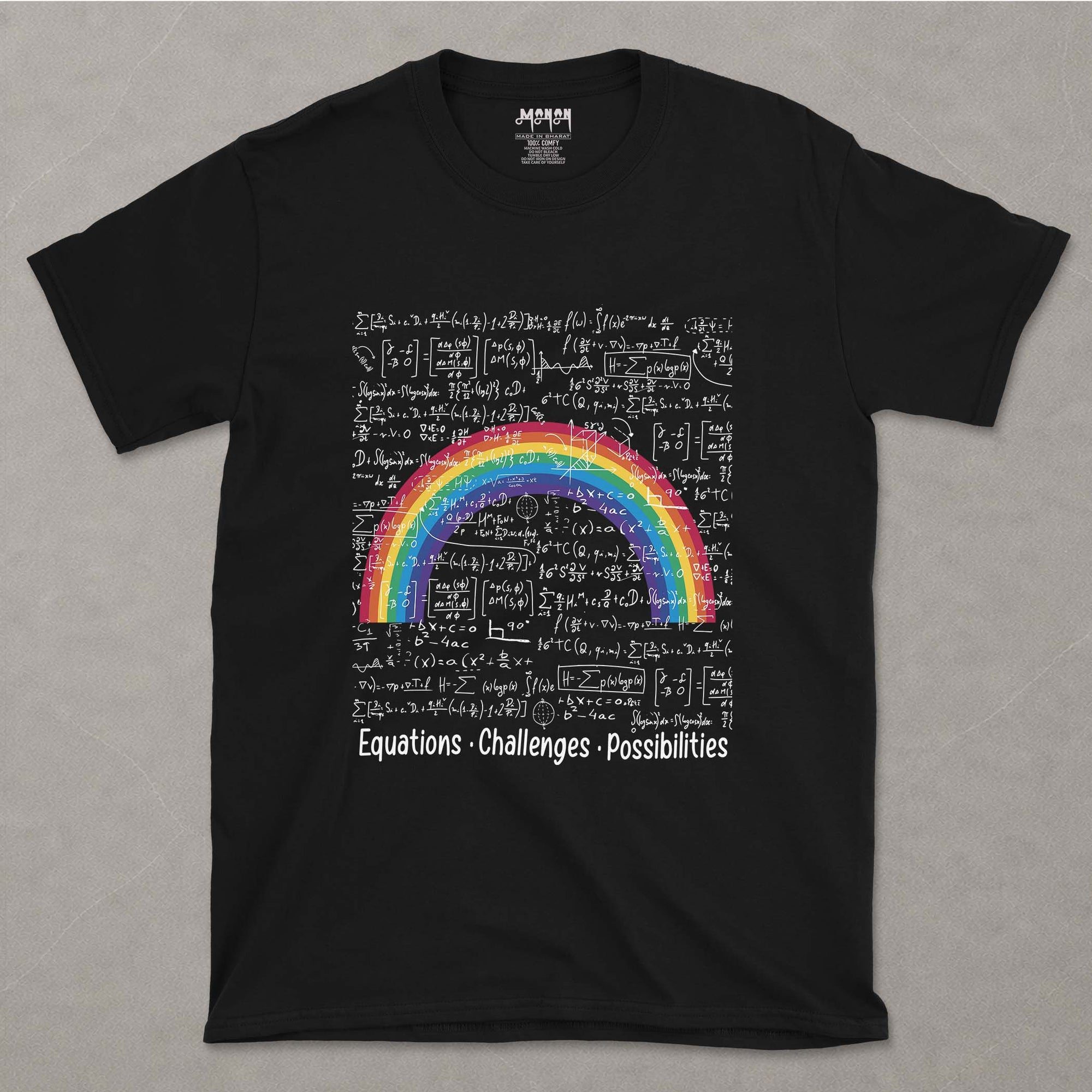 Equations, Challenges, Possibilities  - Unisex T-shirt For Mathematics Teachers And Learners