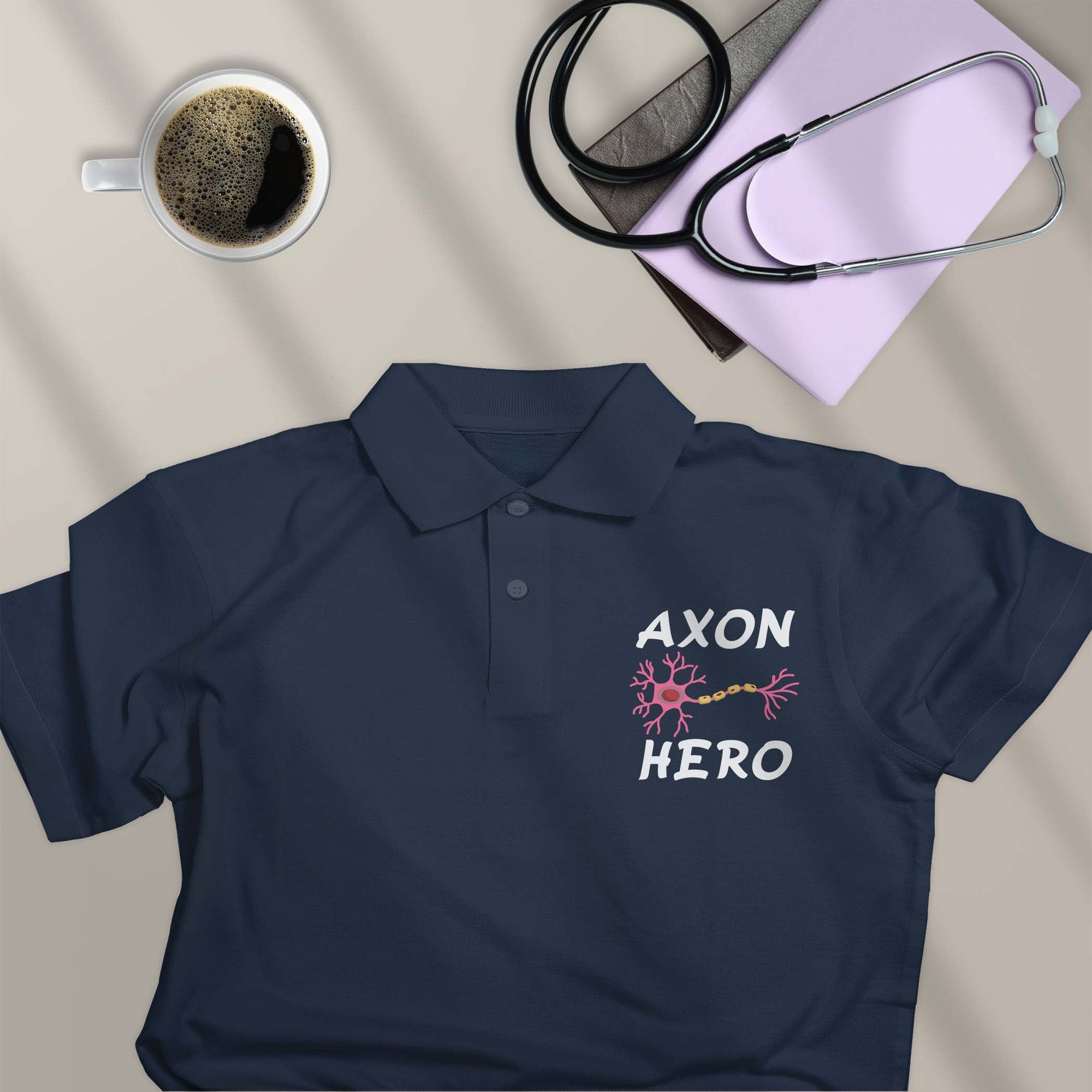 Axon Hero - Polo T-shirt For Neurologist