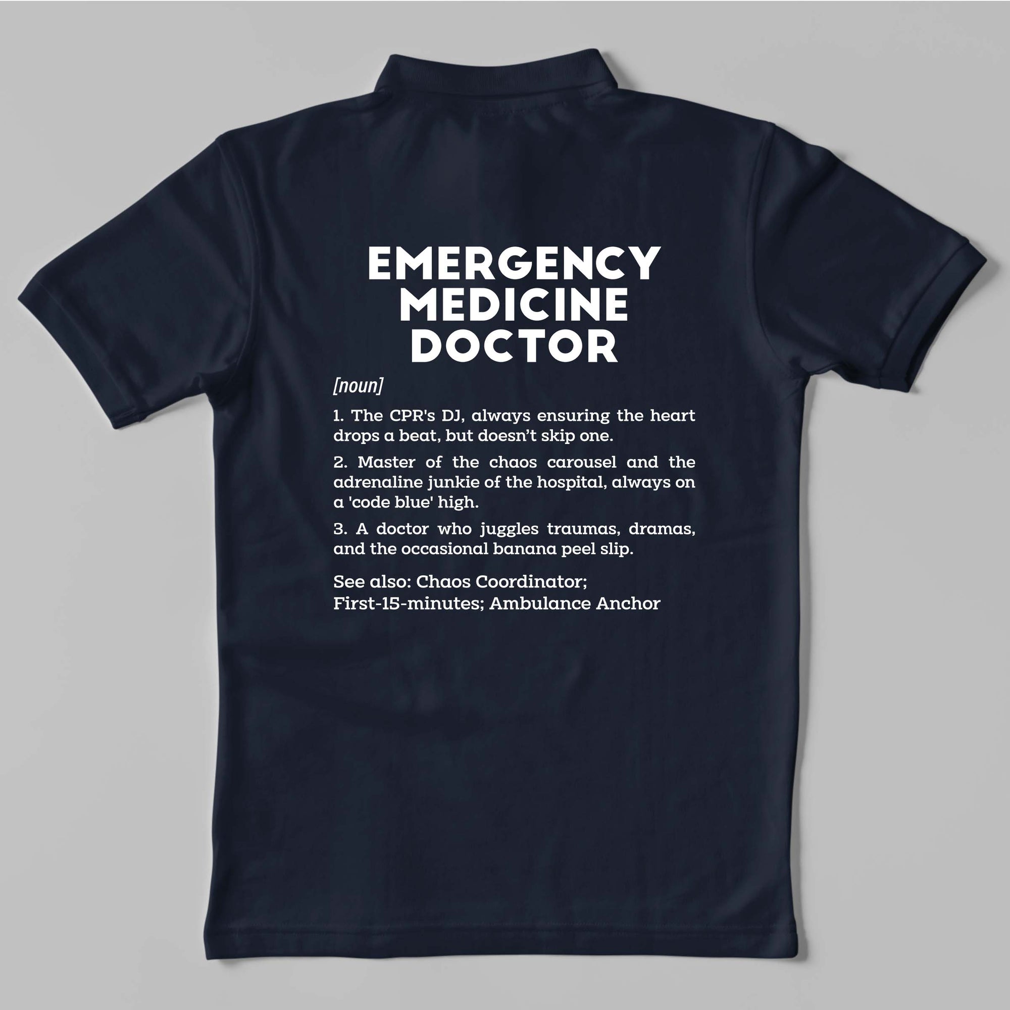 Definition Of Emergency Doctor - Unisex Polo T-shirt