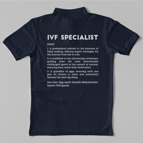 Definition Of IVF Specialist - Personalized Unisex Polo T-shirt