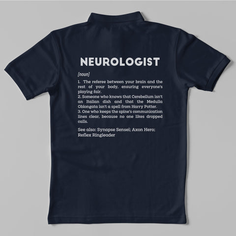 Definition Of Neurologist - Personalized Unisex Polo T-shirt