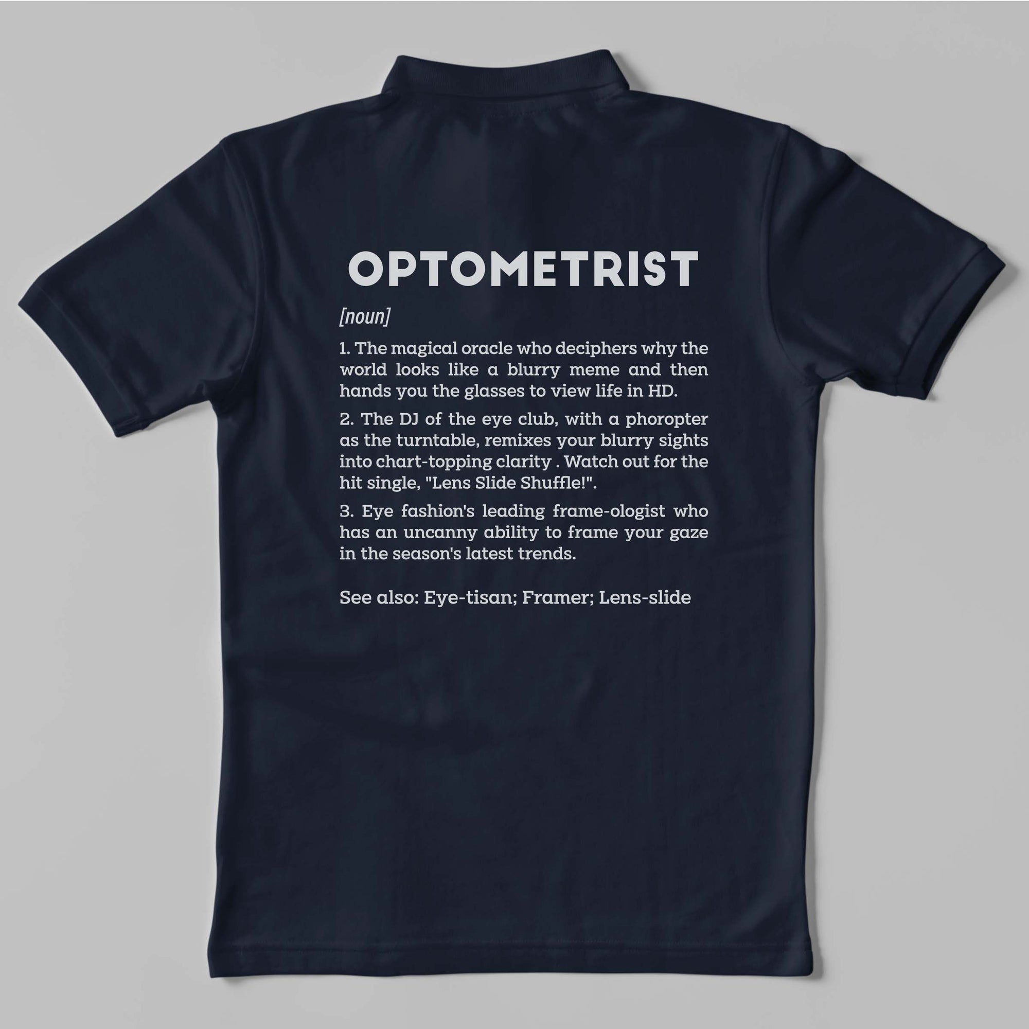 Definition Of Optometrist - Unisex Polo T-shirt