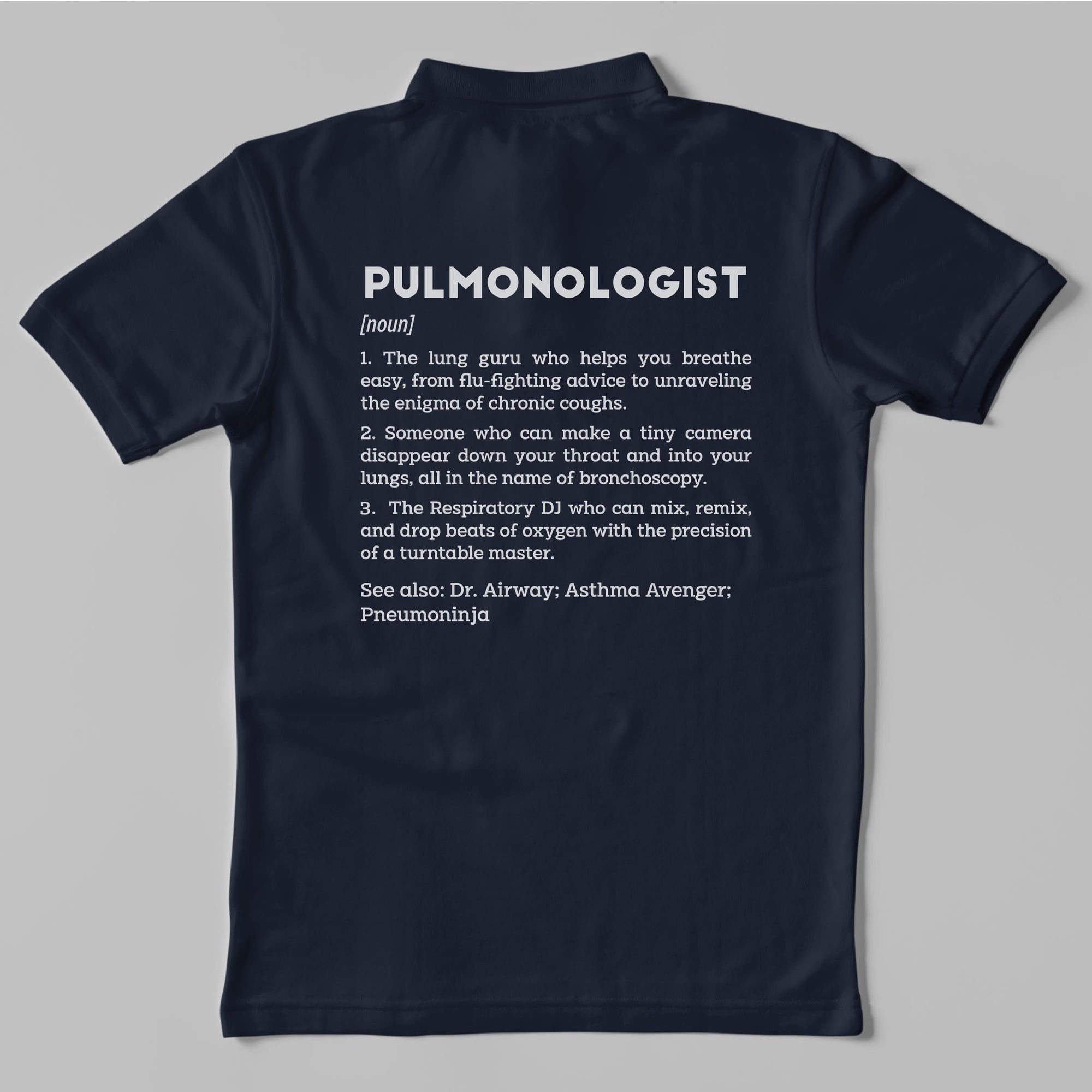 Definition Of Pulmonologist - Unisex Polo T-shirt