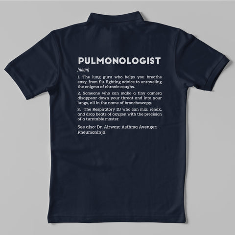 Definition Of Pulmonologist - Personalized Unisex Polo T-shirt