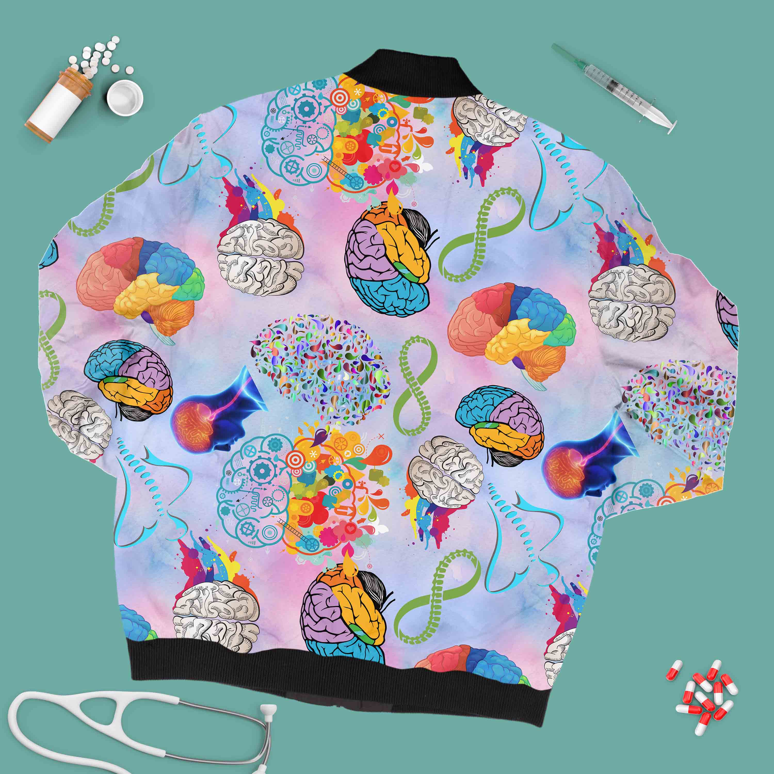 Brain & Spine - Unisex Printed Jacket - themanan.in – The Manan
