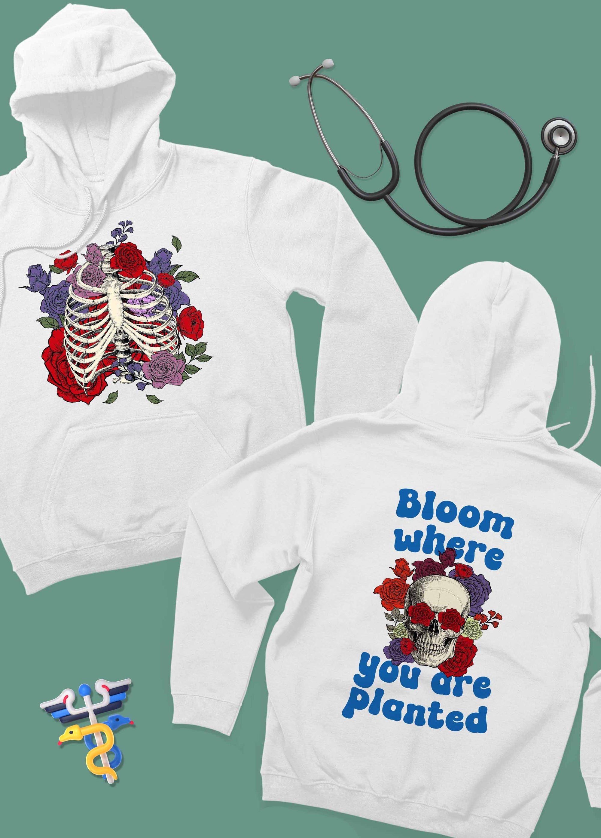Bloom Where You Are Planted - Unisex Hoodie For Orthopedic Doctors &amp; Anatomists