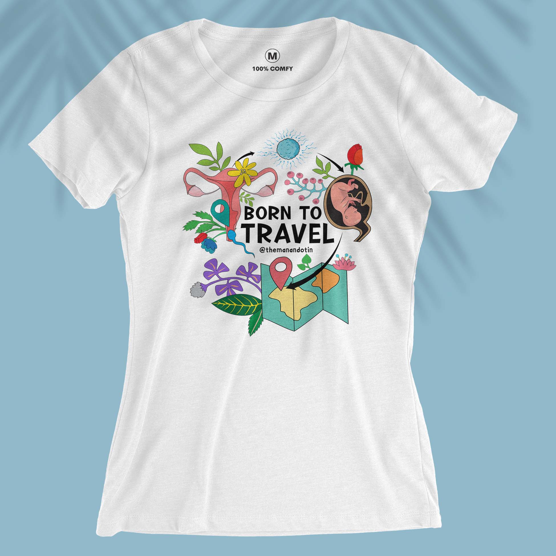 Born To Travel - Travel + Anatomy Series - Women T-shirt