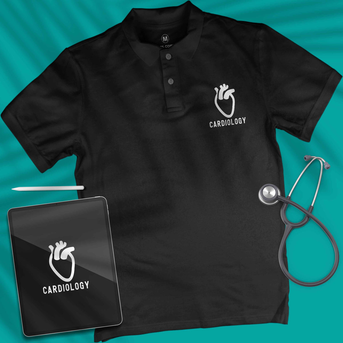 Cardiology Logo - Polo T-shirt - themanan.in – The Manan